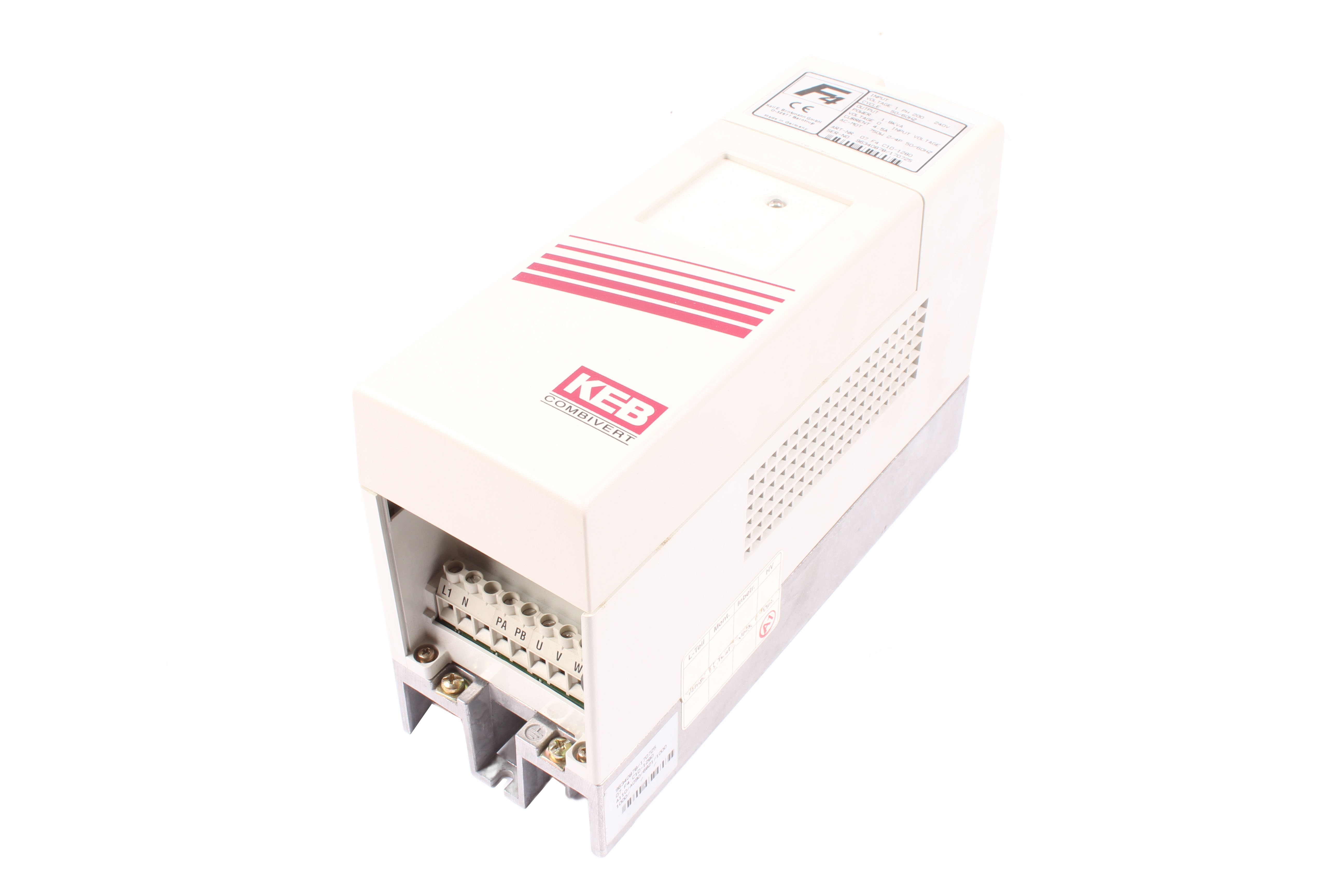 KEB 07.F4.C1D-1280 4.5A 1 -F 60 HZ 