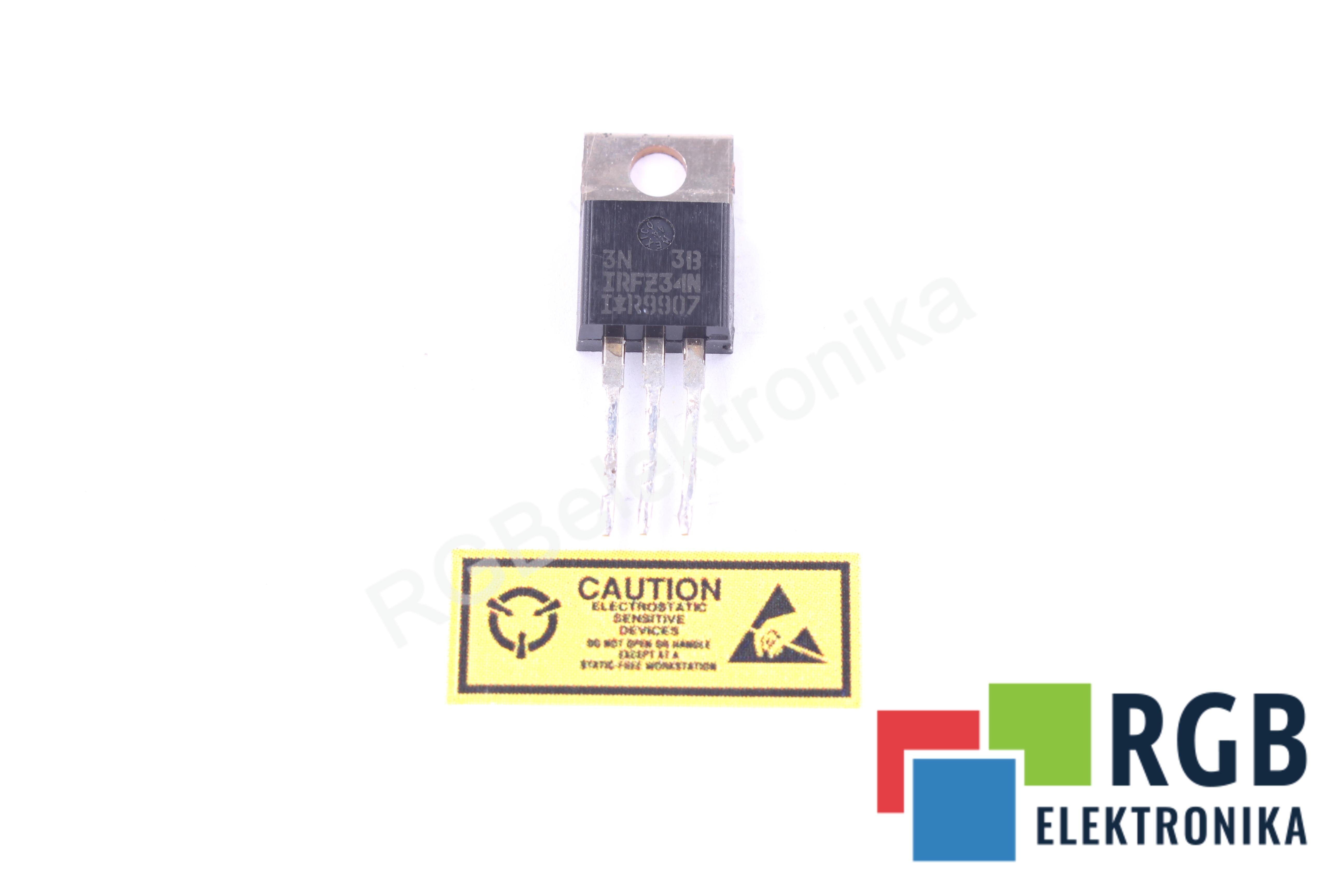 TRANZYSTOR MOCY MOSFET IRFZ34N 55V 26A TO-220 THT INTERNATIONAL RECTIFIER