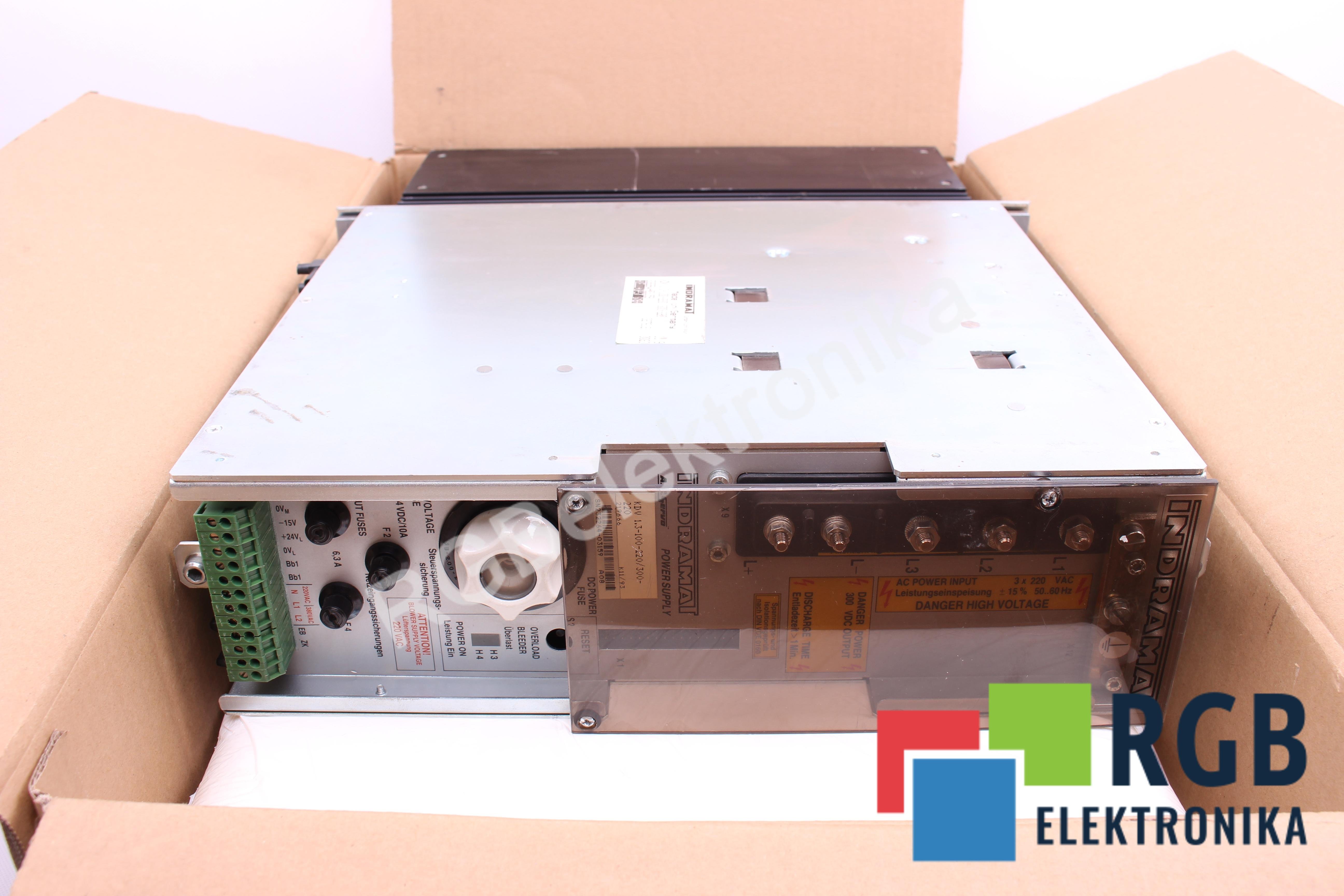 INDRAMAT KDV1.3-100-220-300-220 R911219666 ALIMENTADOR 