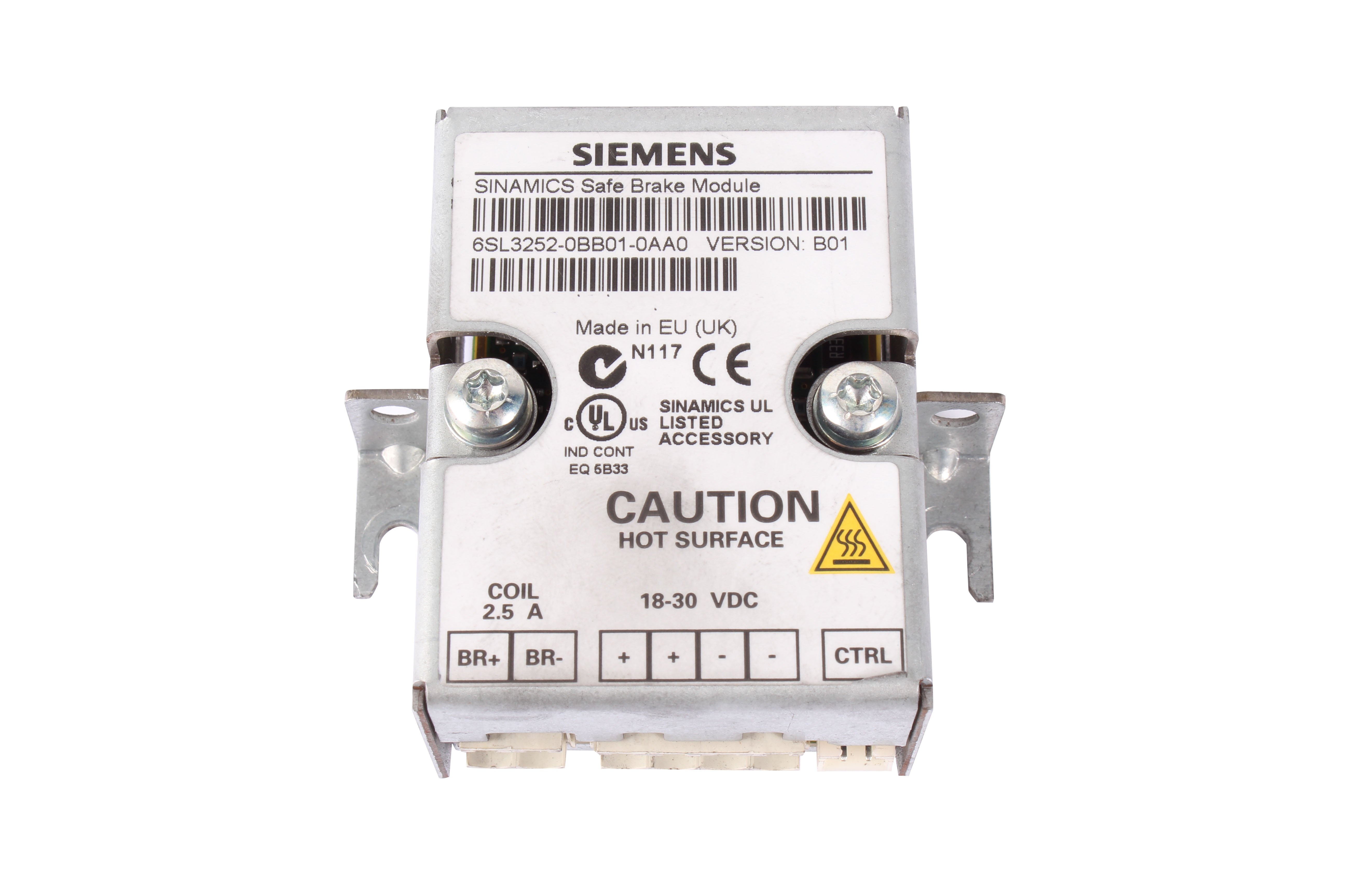SIEMENS 6SL3252-0BB01-0AA0 SINAMICS SAFE BRAKE MODULE RELE DI SICUREZZA 