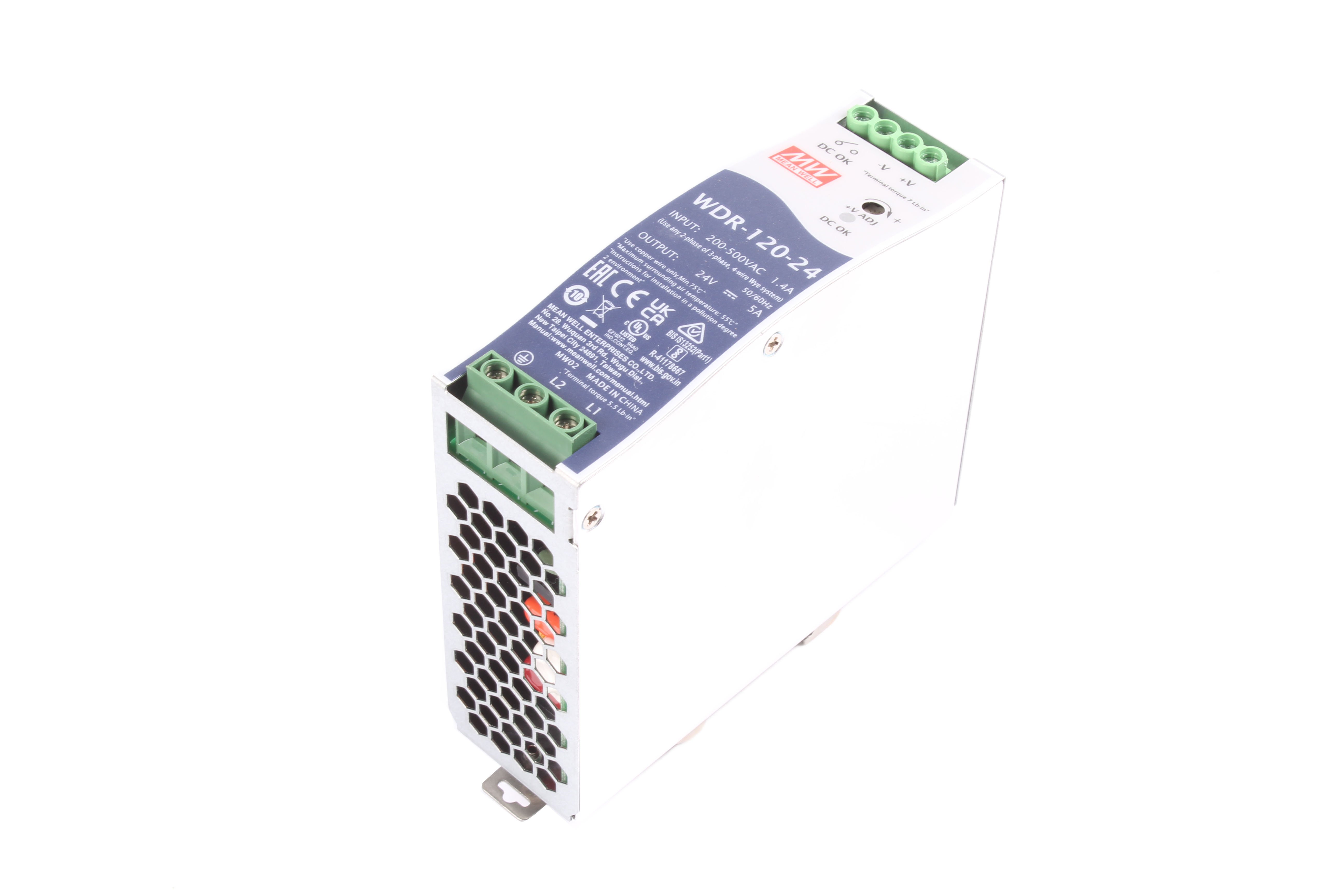 WDR-120-24 MEAN WELL ZASILACZ DIN AC/DC 120W