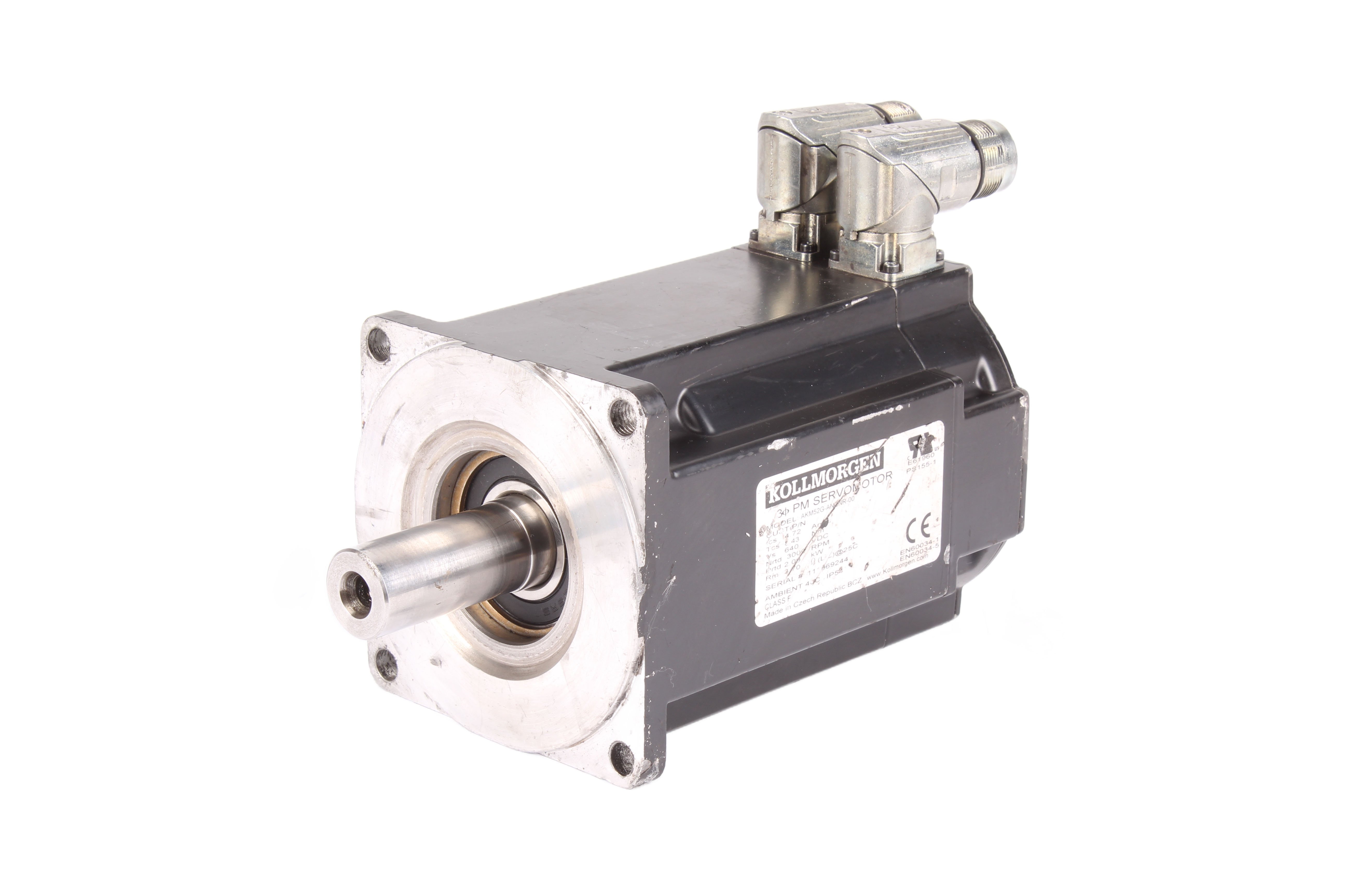 KOLLMORGEN SEIDEL AKM52G-ANCNR-00 SERVOMOTOR 640V 2.09 KW 3000 OBR/MIN 4.72 NM 