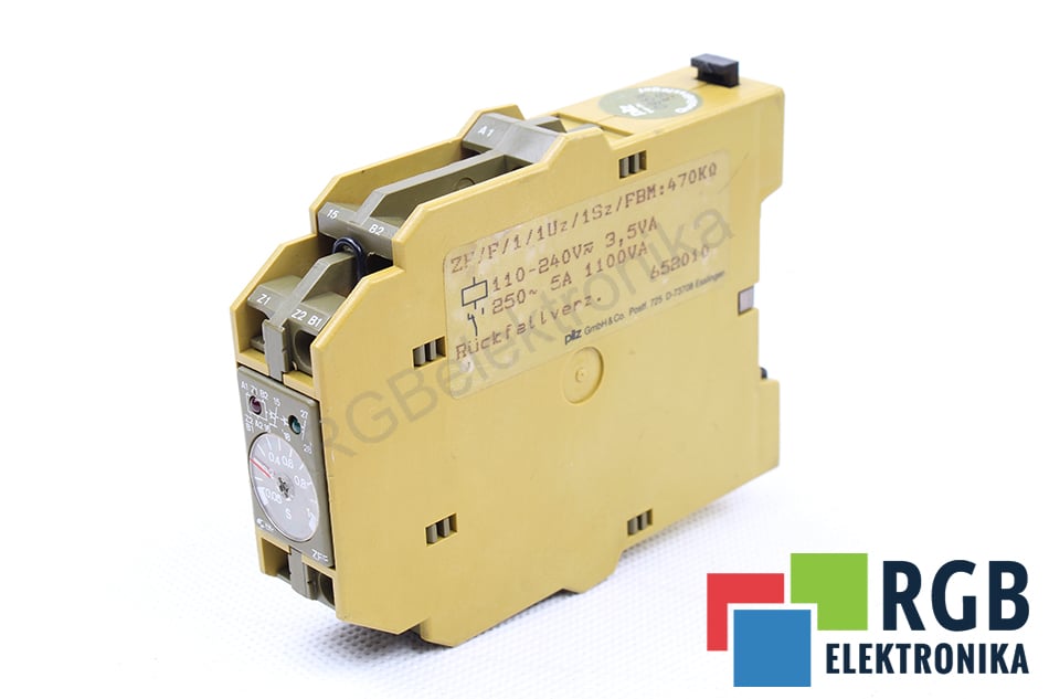 PILZ ZH/F/1/1UZ/1SZ/PBM:470KOHM 652010 SICHERHEITSRELAIS 
