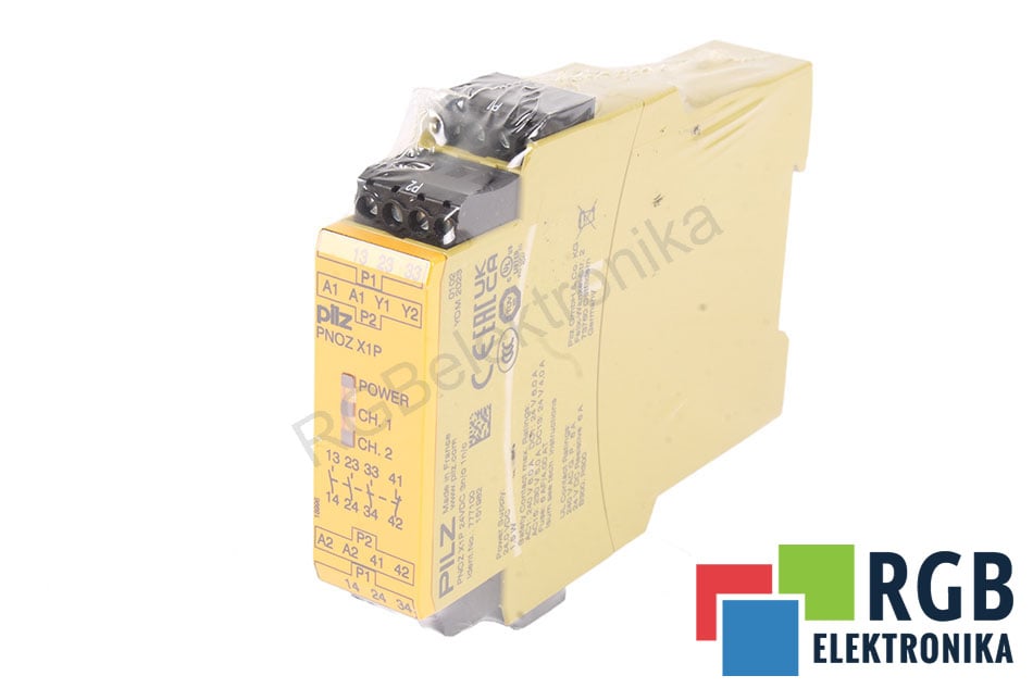 PILZ PNOZ X1P 24VDC 3N/O 1N/C 777100 SICHERHEITSRELAIS 