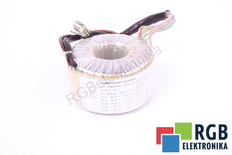 TRANSFORMATOR TRZT 1566004D 252VA TAUSCHER TOROIDAL TRANSFORMER
