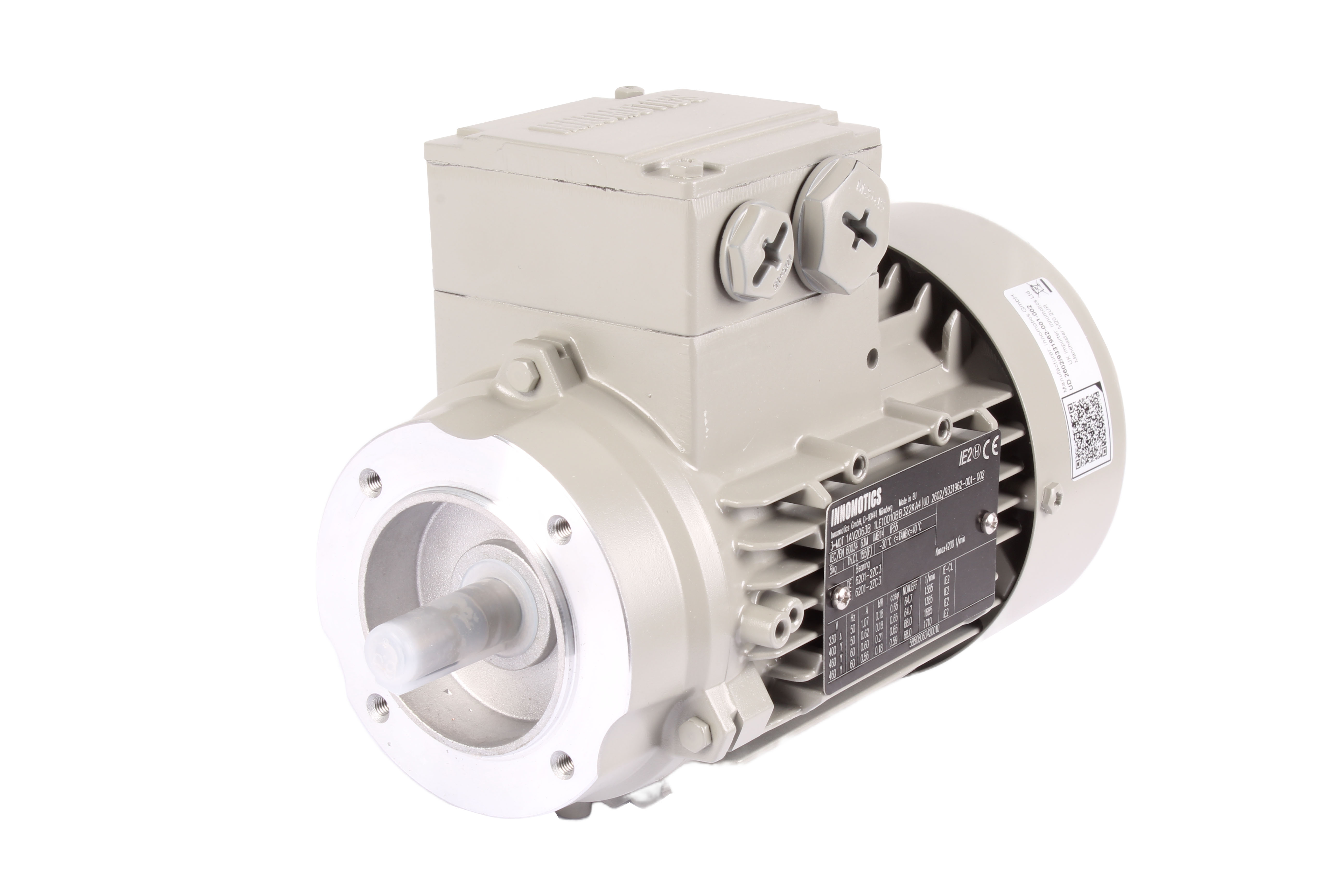 INNOMOTICS 1LE1001-0BB32-2KA4 SILNIK INDUKCYJNY 460V 0.21 KW 4200 OBR/MIN 1.07A 3 -F 
