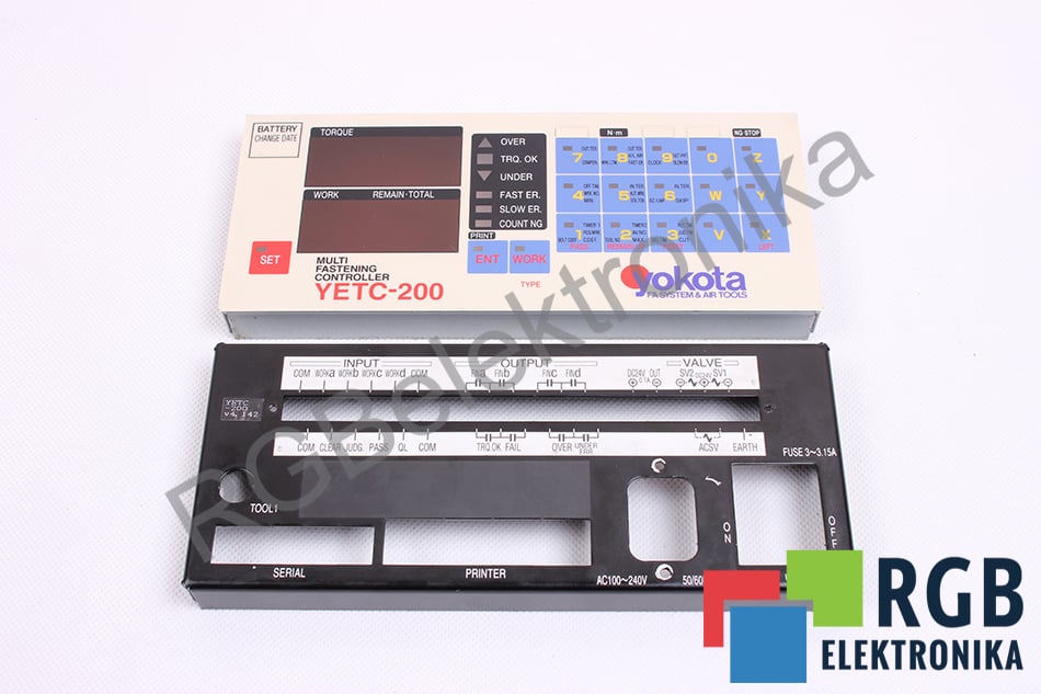 YETC-200 FRONT I TYŁ OBUDOWY DO MULTI FASTENING CONTROLLER YOKOTA