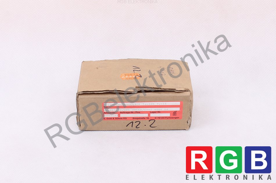 NOWY BA9067.38/001 3AC50/60HZ 400V 5A BELASTUNGSWACHTER E.DOLD&SOHNE