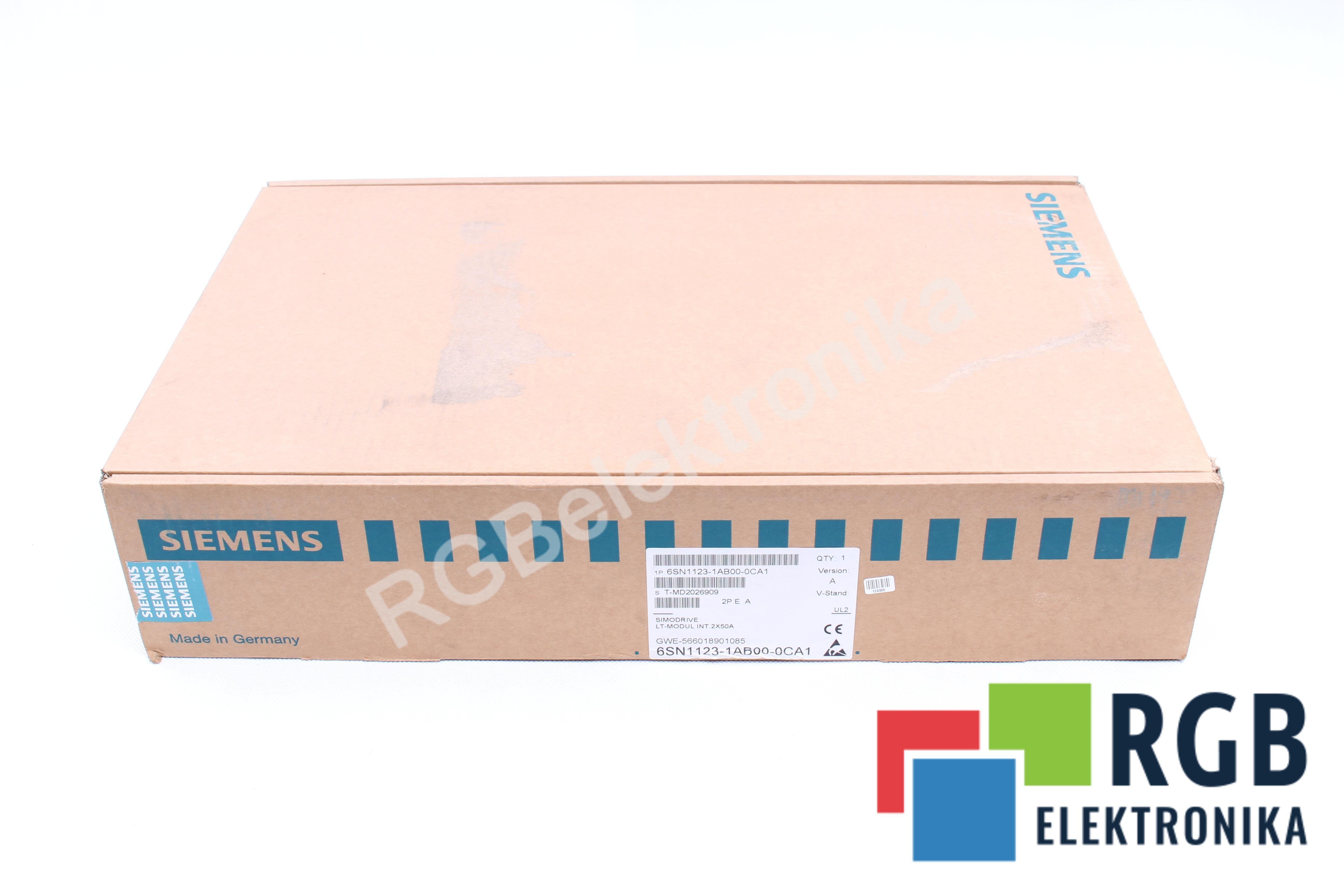 SIEMENS 6SN1123-1AB00-0CA1 VERSION A 