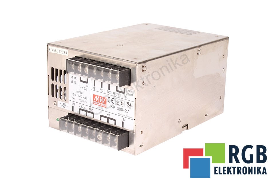 MEAN WELL SP-500-27 BLOC DALIMENTATION 240V 18A 