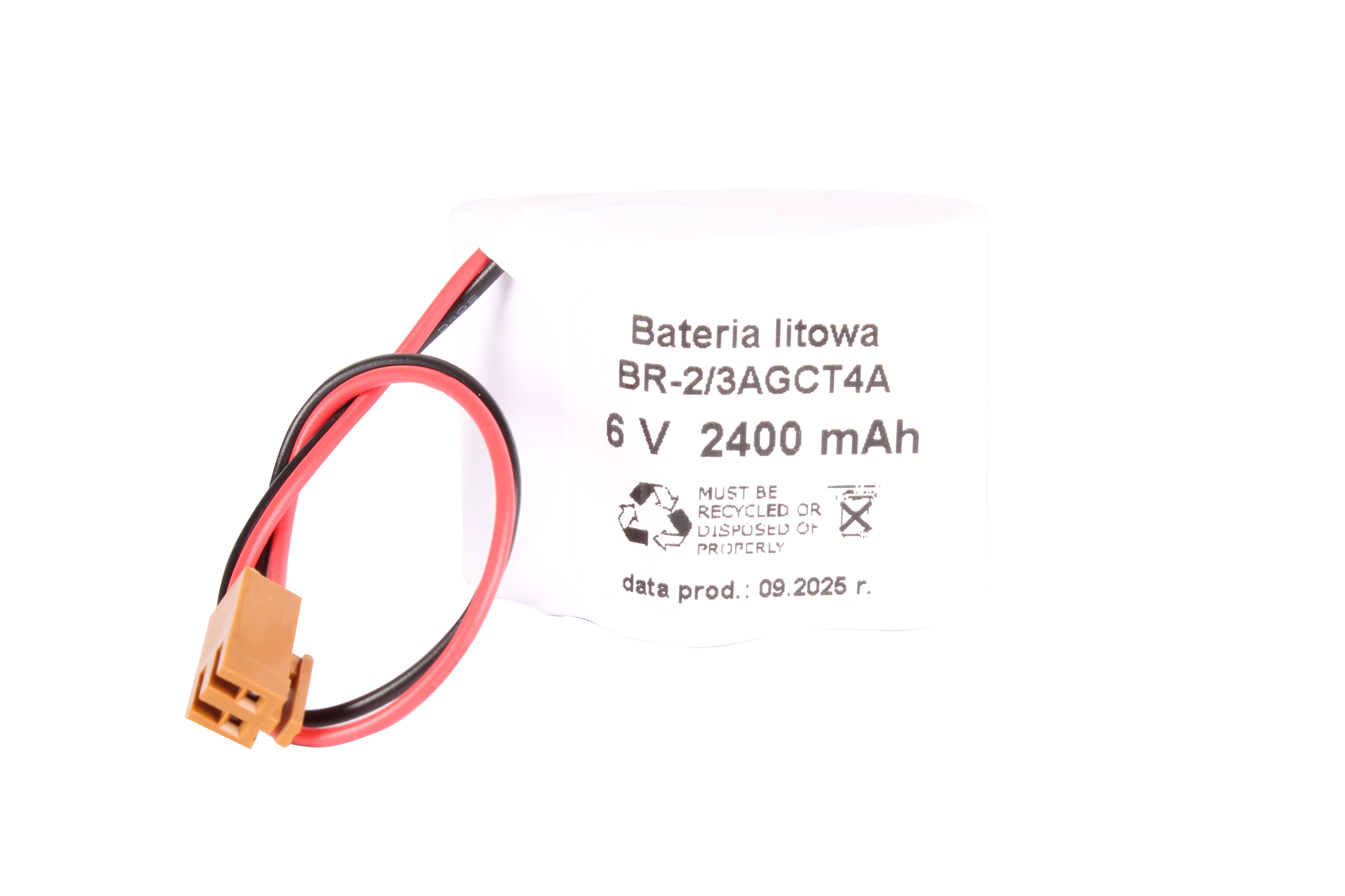 BATTERY FOR BR-2/3AGCT4A BETA ISV 6V 2400 MAH REPLACEMENT