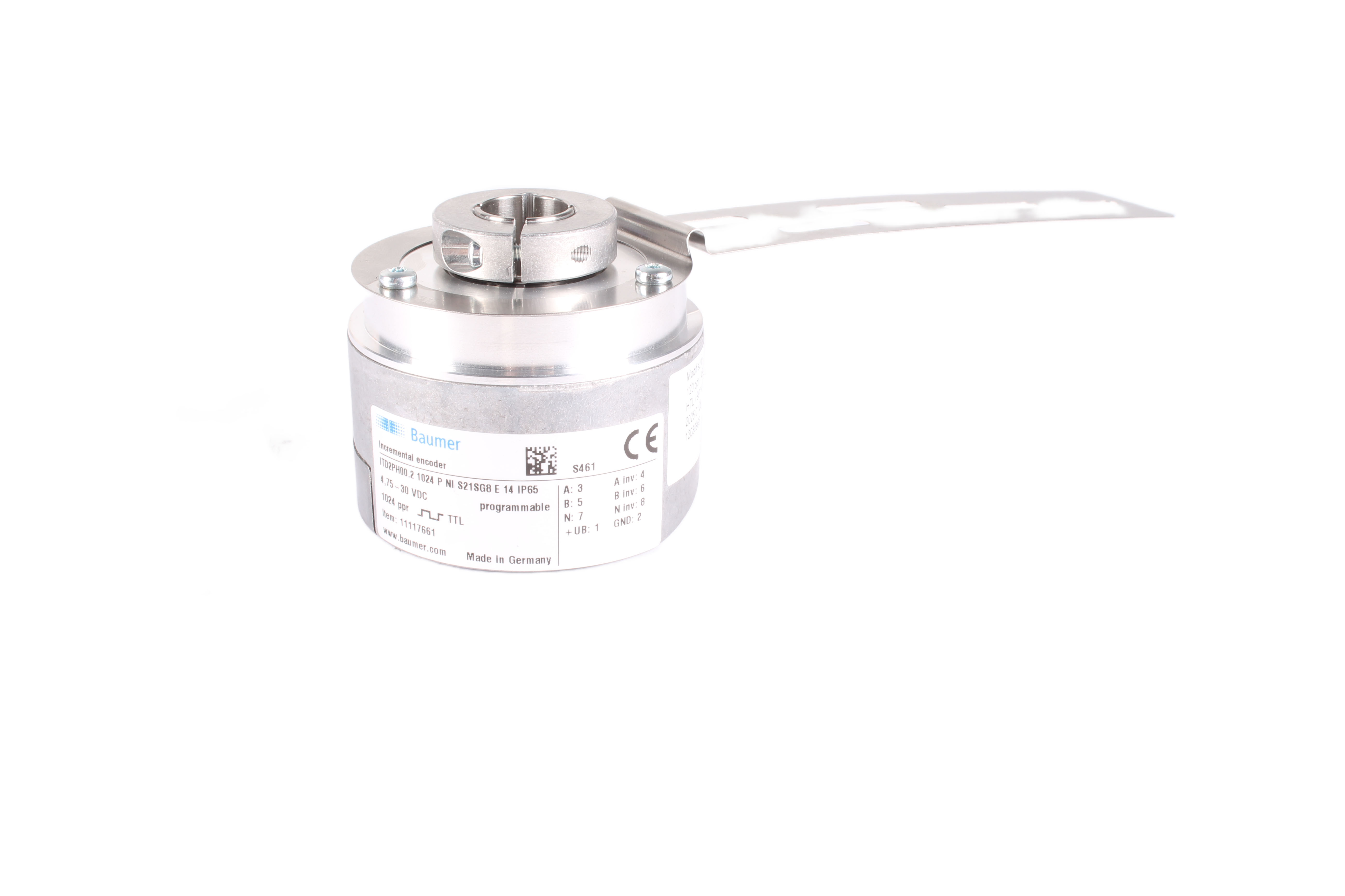 BAUMER ITD2PH00.2 1024 P NI S21SG8 E 14 IP65 11117661 ENCODER 