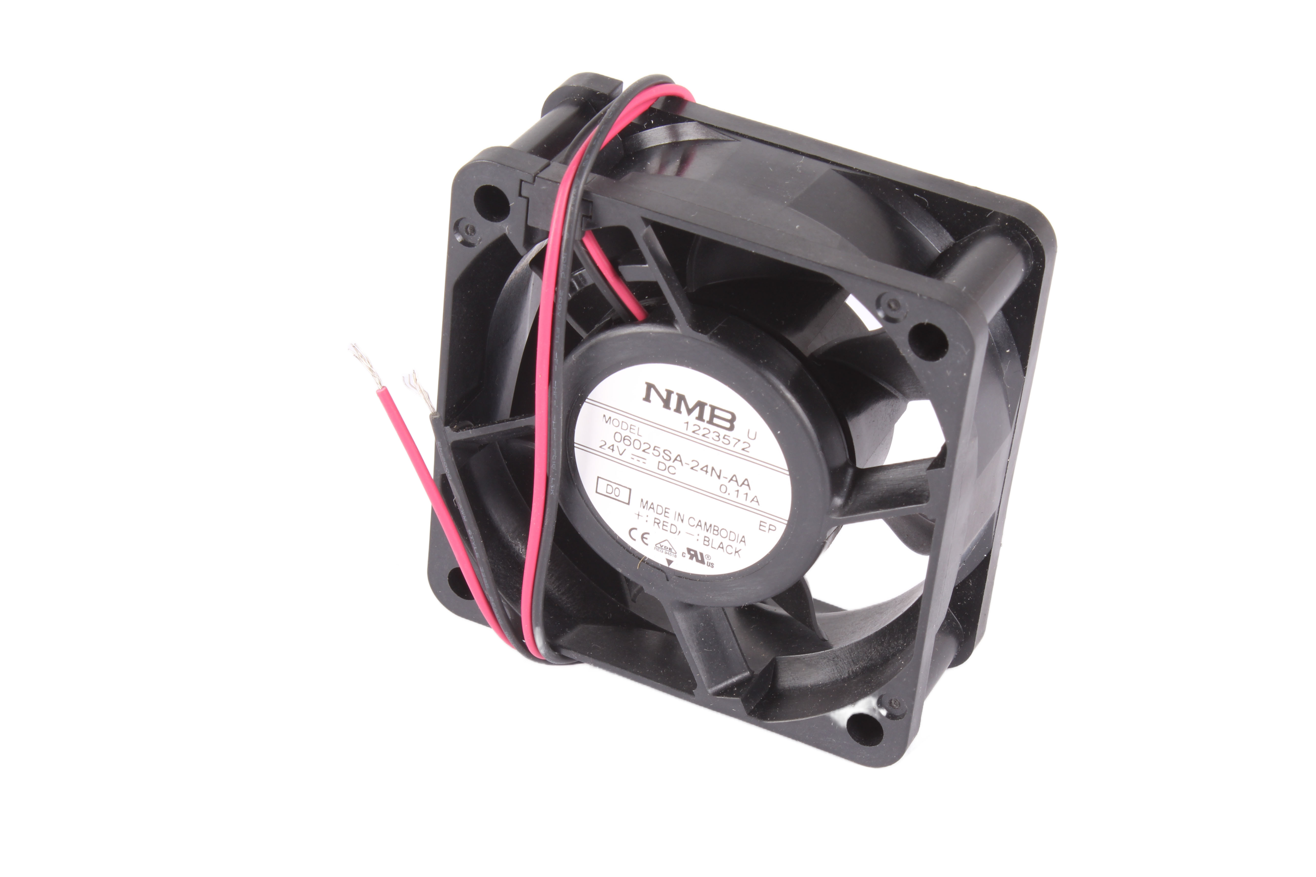 NMB TECHNOLOGIES 06025SA-24N-AA 60X60X25MM WENTYLATOR OSIOWY 24V 60 MM 25 MM 60 MM 