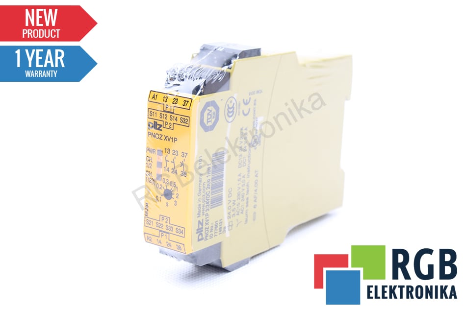 PILZ PNOZ XV1P 3/24VDC 2N/O 1N/O T 777601 RELÉ DE SEGURIDAD 
