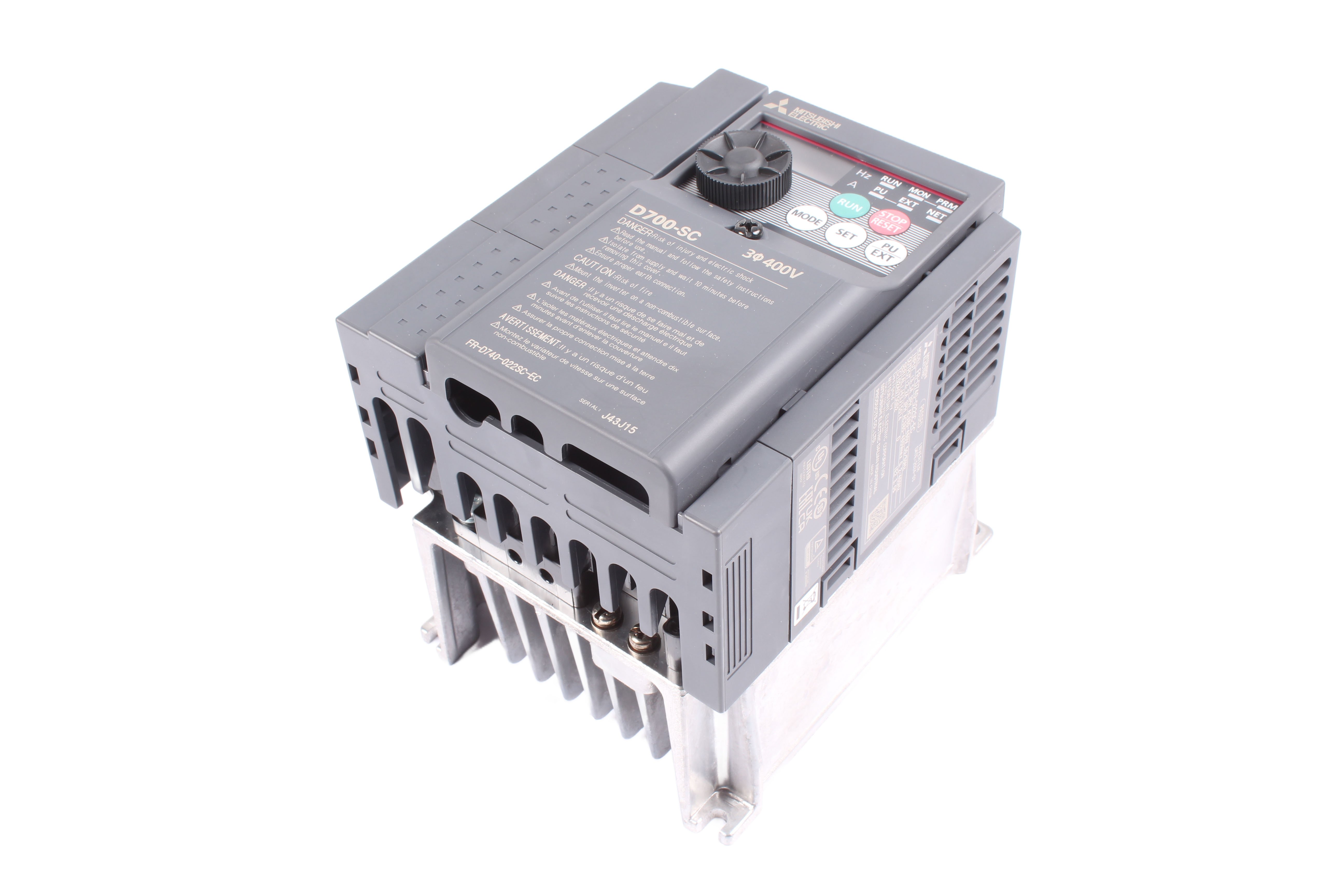MITSUBISHI ELECTRIC FR-D740-022SC-EC D700-SC 480V 2.2A 3 -F 60 HZ 