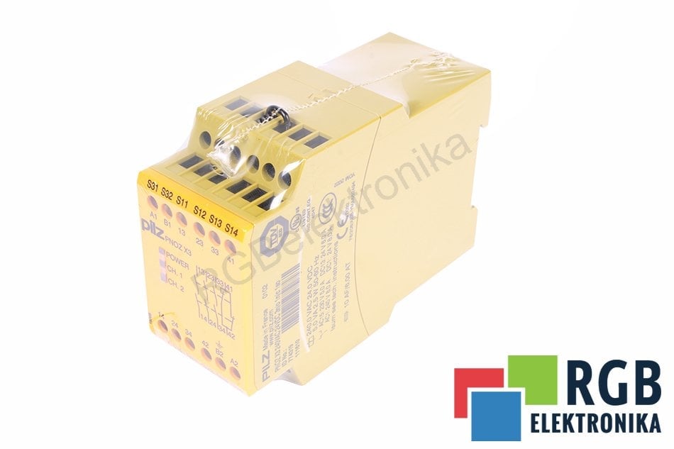 PILZ PNOZ X3 240VAC 24VDC 3N/O 1N/C 1SO 774319 RELÉ DE SEGURIDAD 