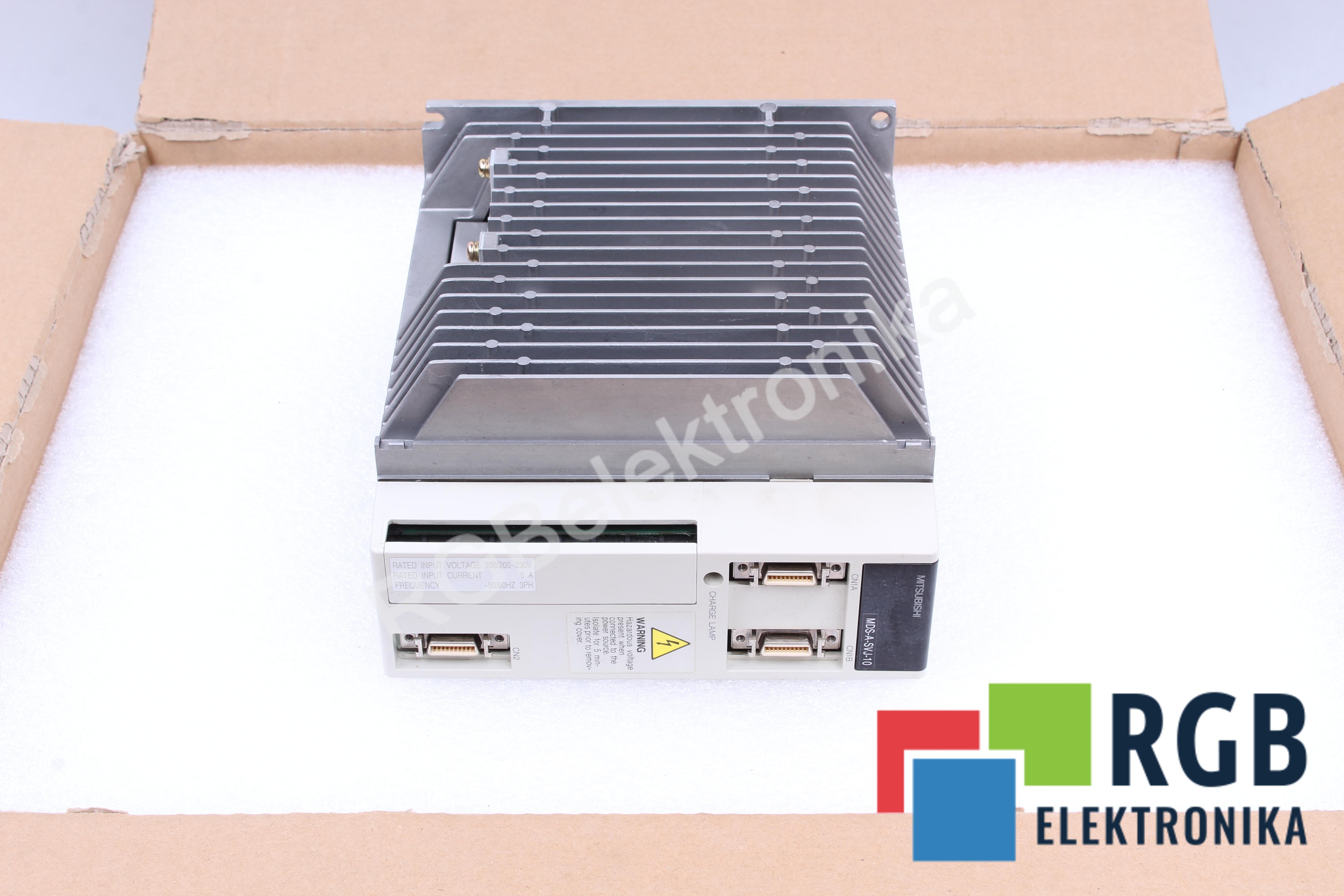 SERVO DRIVE UNIT MDS-A-SVJ-10 1KW 200-230VAC 5A MITSUBISHI ELECTRIC