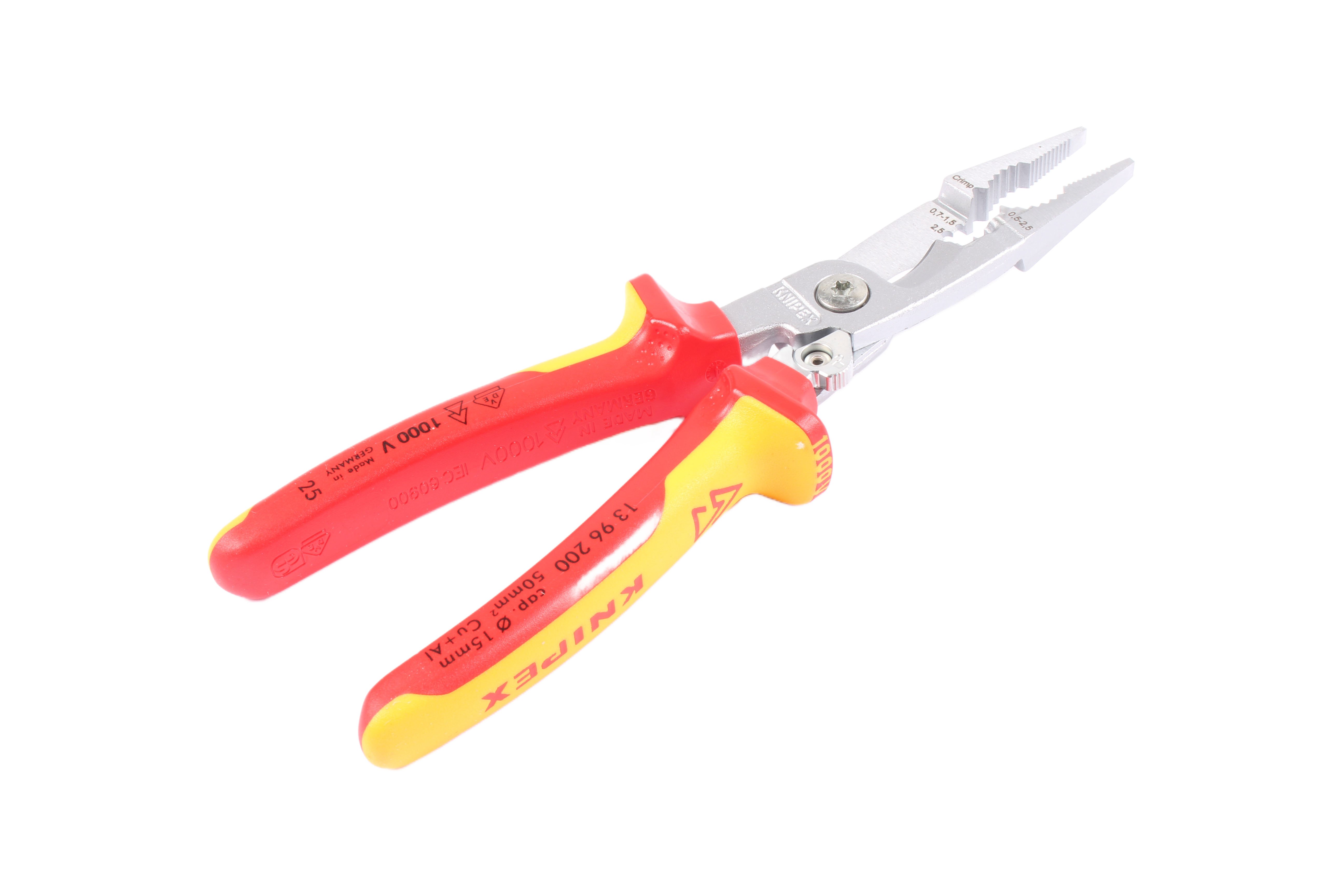 KNIPEX 1396200 13 96 200 SZCZYPCE DO PRAC ELEKTROINSTALACYJNYCH 200X85X20MM 0.5-2.5 MM 