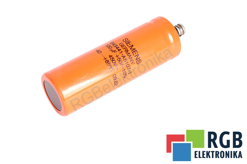 SIEMENS B43441-A5107-T 100UF 450V CAPACITOR 24V 100 UF 