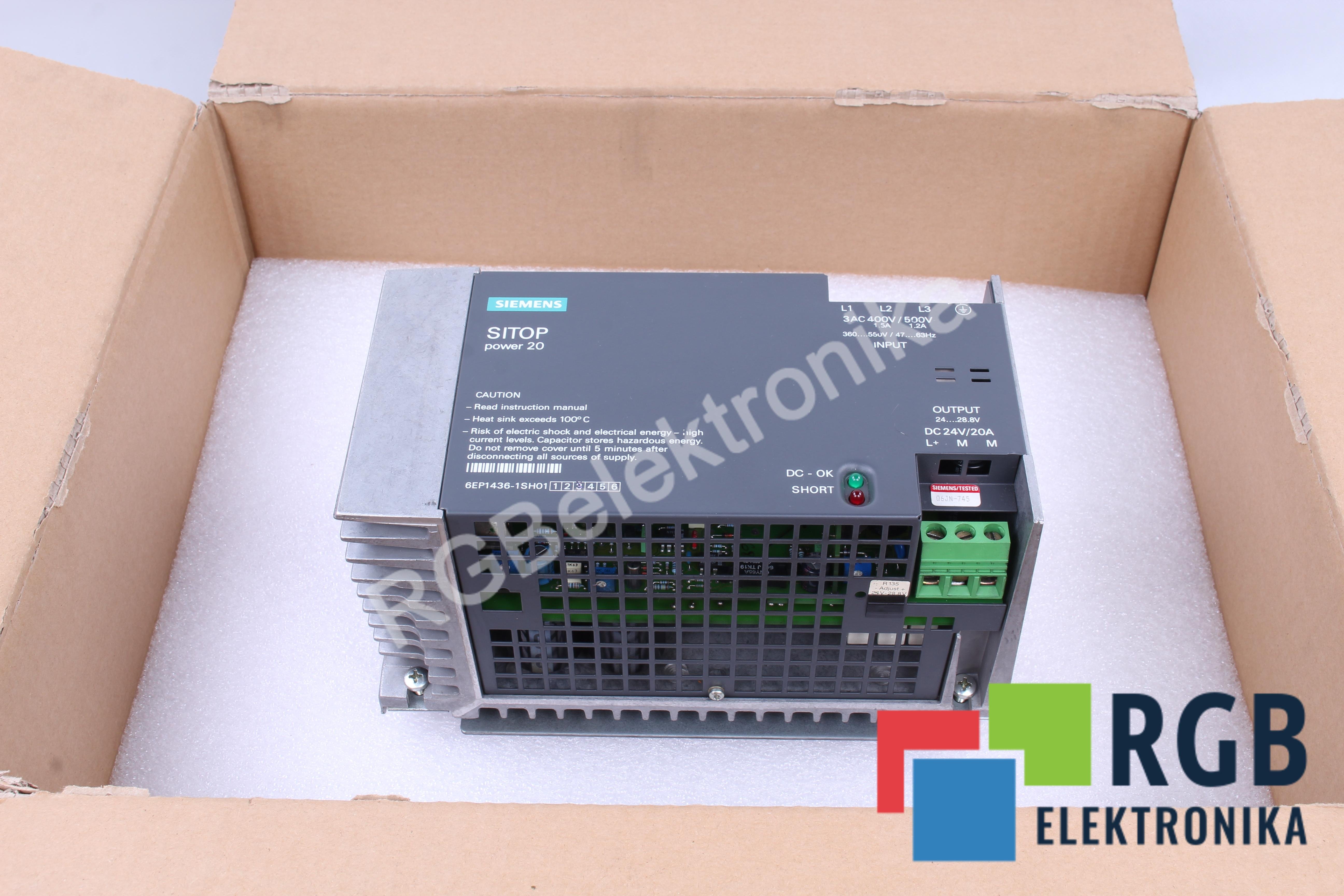 SIEMENS 6EP1436-1SH01 ALIMENTATORE 
