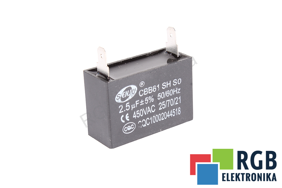 SENJU CBB61 SH SO KONDENSATOR 450V 2.5 UF 