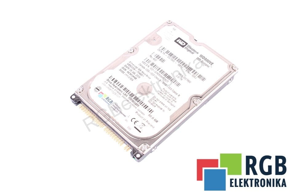 WESTERN DIGITAL WD800VE-75HDT1 WD8--VE WD SCORPIO 80GB ATA-100 WD8--VE WD SCORPIO HDD DISK 