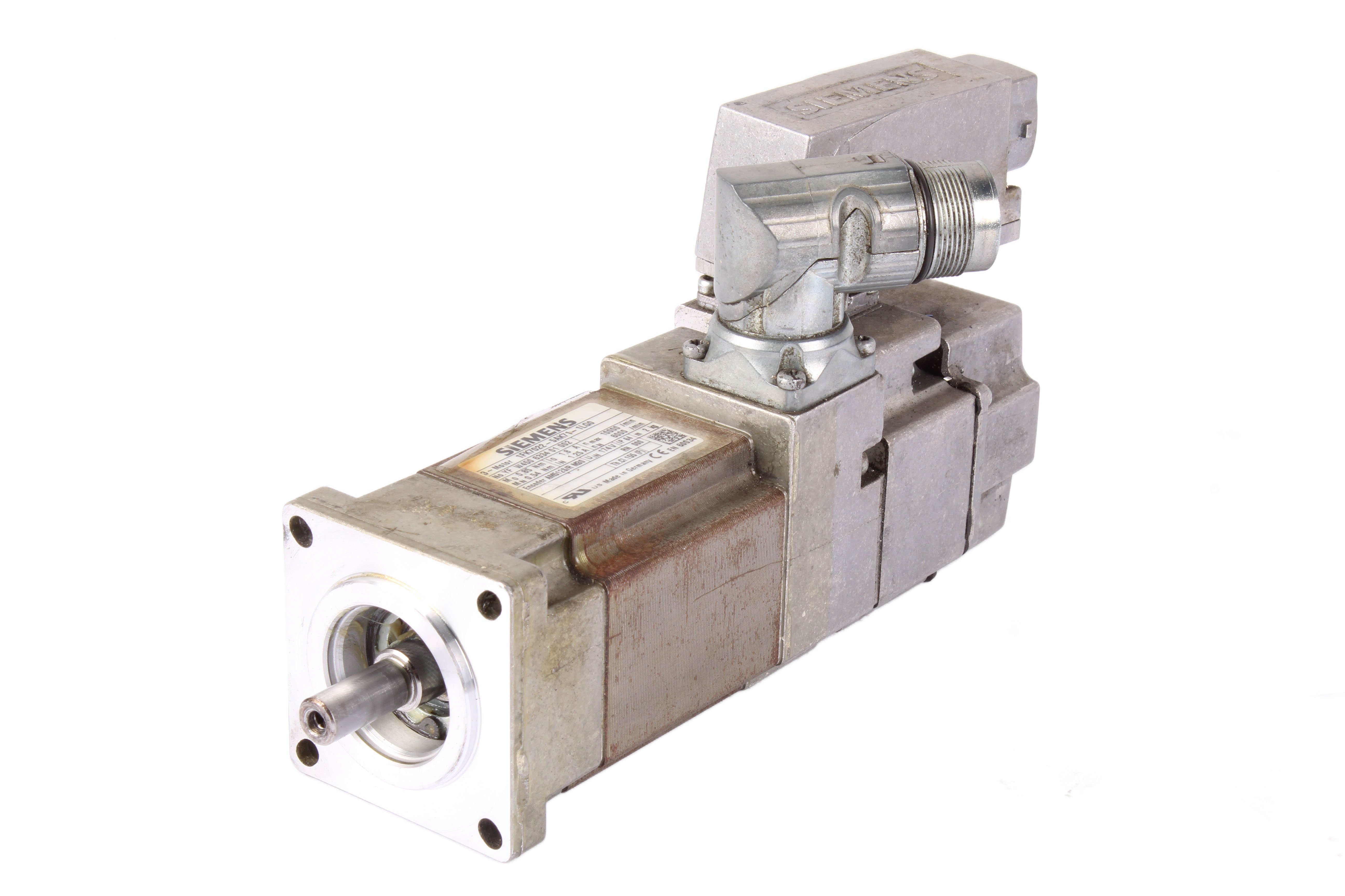 SIEMENS 1FK7022-5AK71-1LG0 SIMOTICS S SERVOMOTOR 0.38 KW 6000 OBR/MIN 0.85 NM 