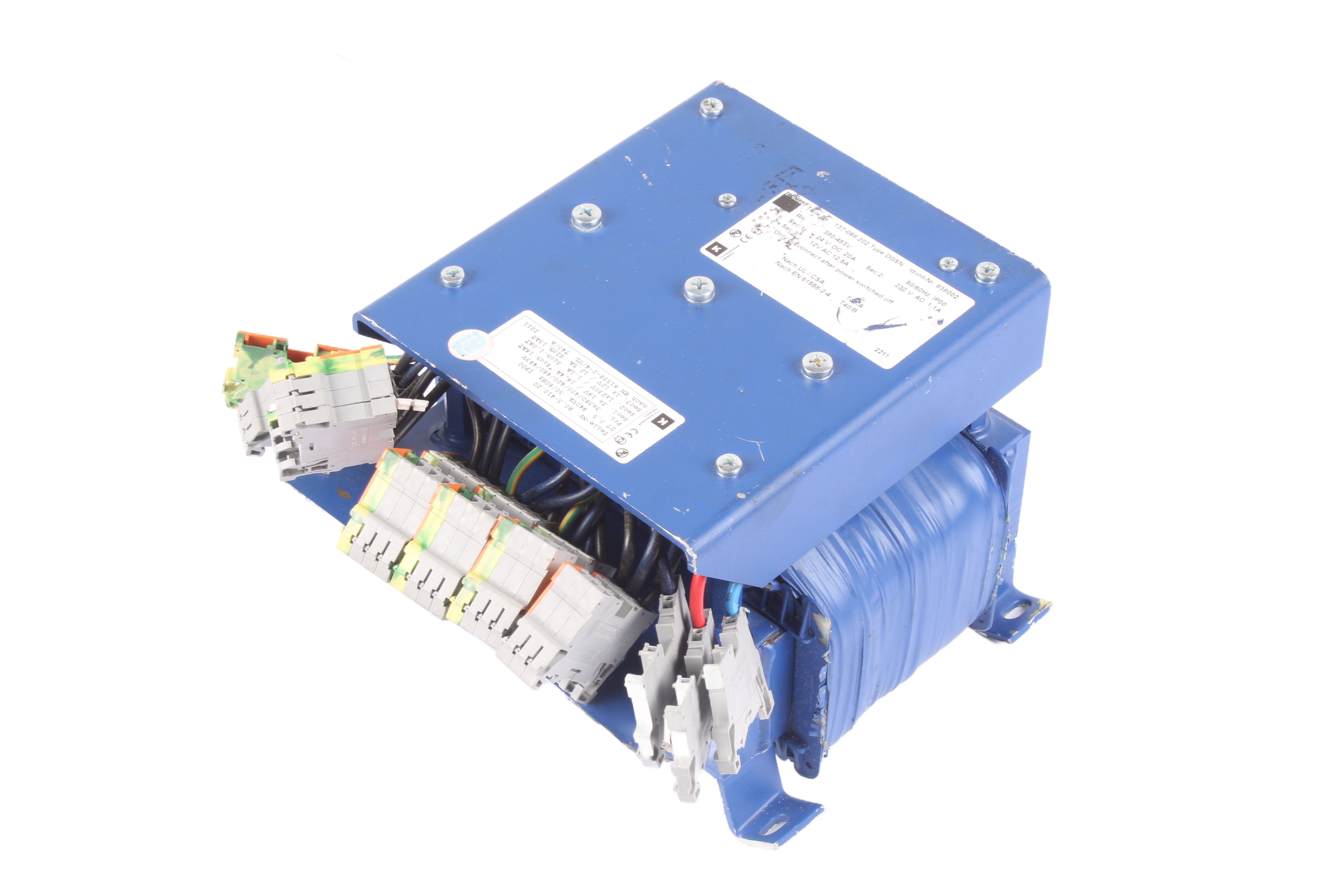 TRUMPF 137-068.202 DGNS 838002 TRANSFORMATORE 12V 483V 24V 