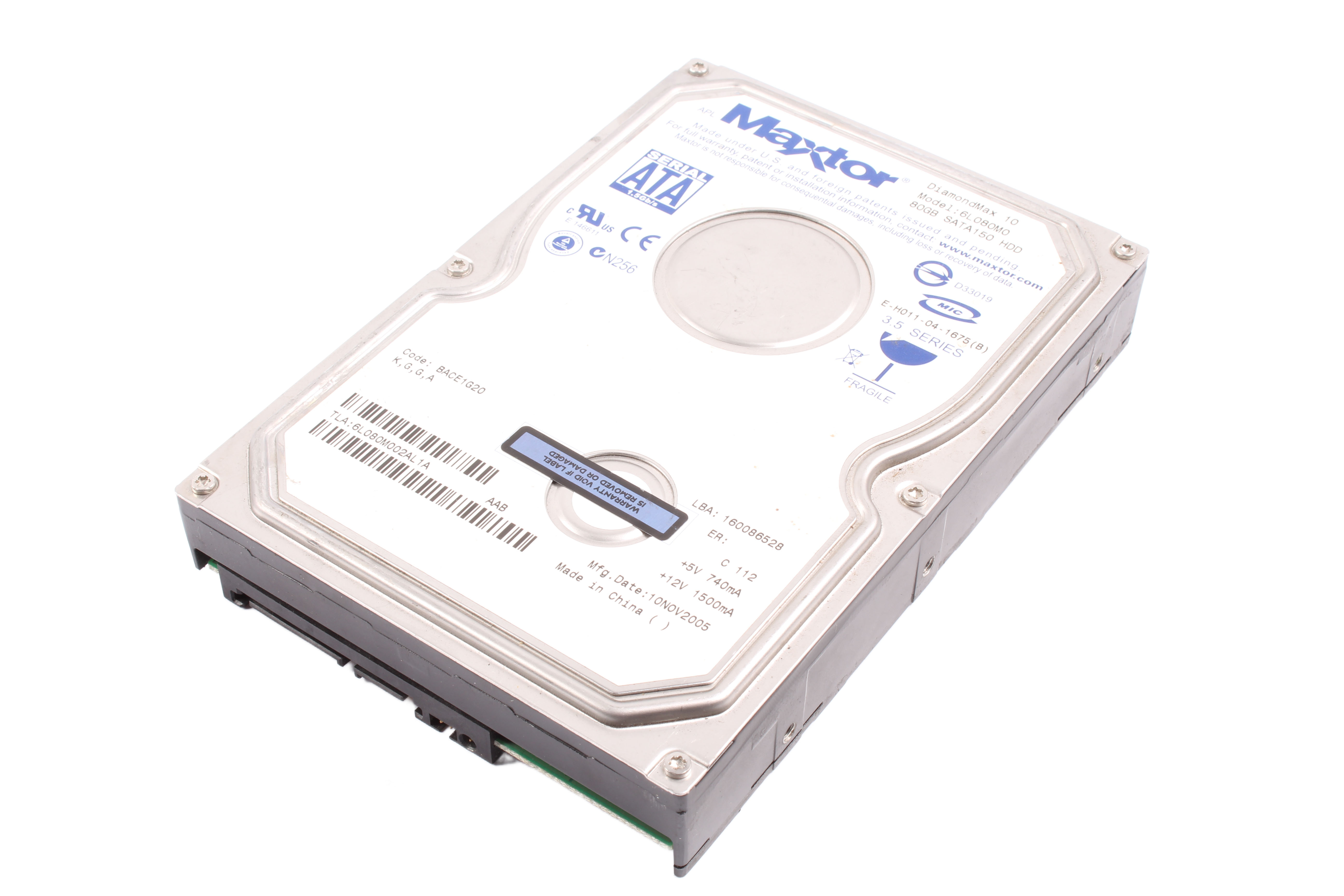 MAXTOR 6L080M0 80 GB HDD 