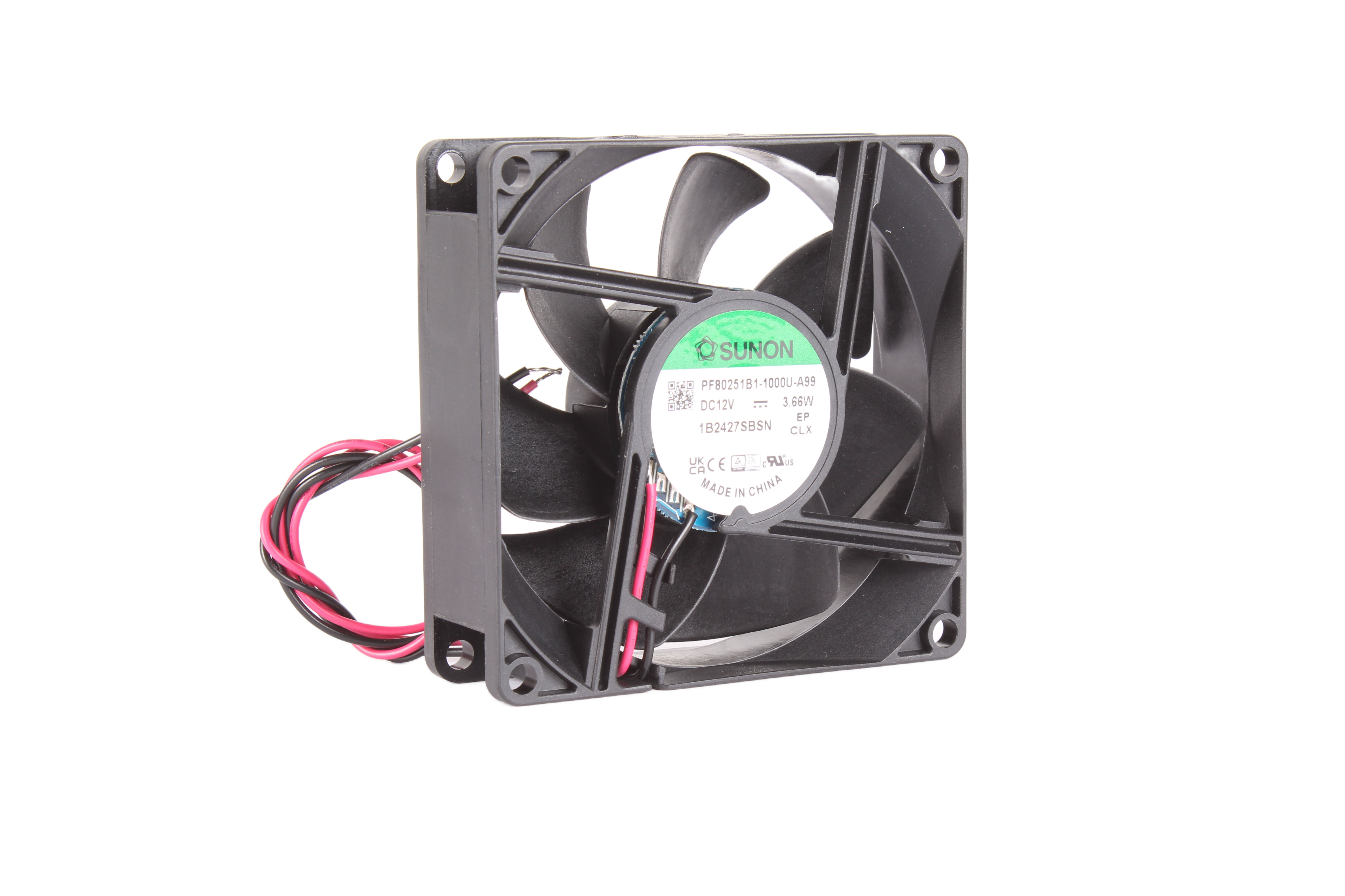 SUNON PF80251B1-1000U-A99 80X80X25MM 12VDC 3.66W VENTILATORE ASSIALE 12V 80 MM 25 MM 80 MM 