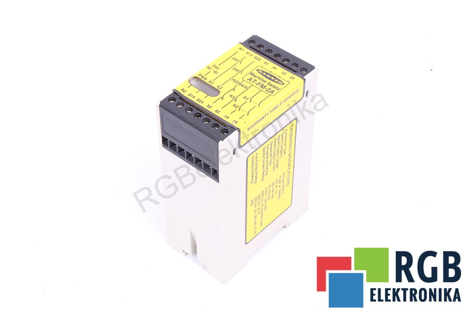 SAFETY RELAY AT-FM-2A COIL 24VDC 4A 250VAC BANNER