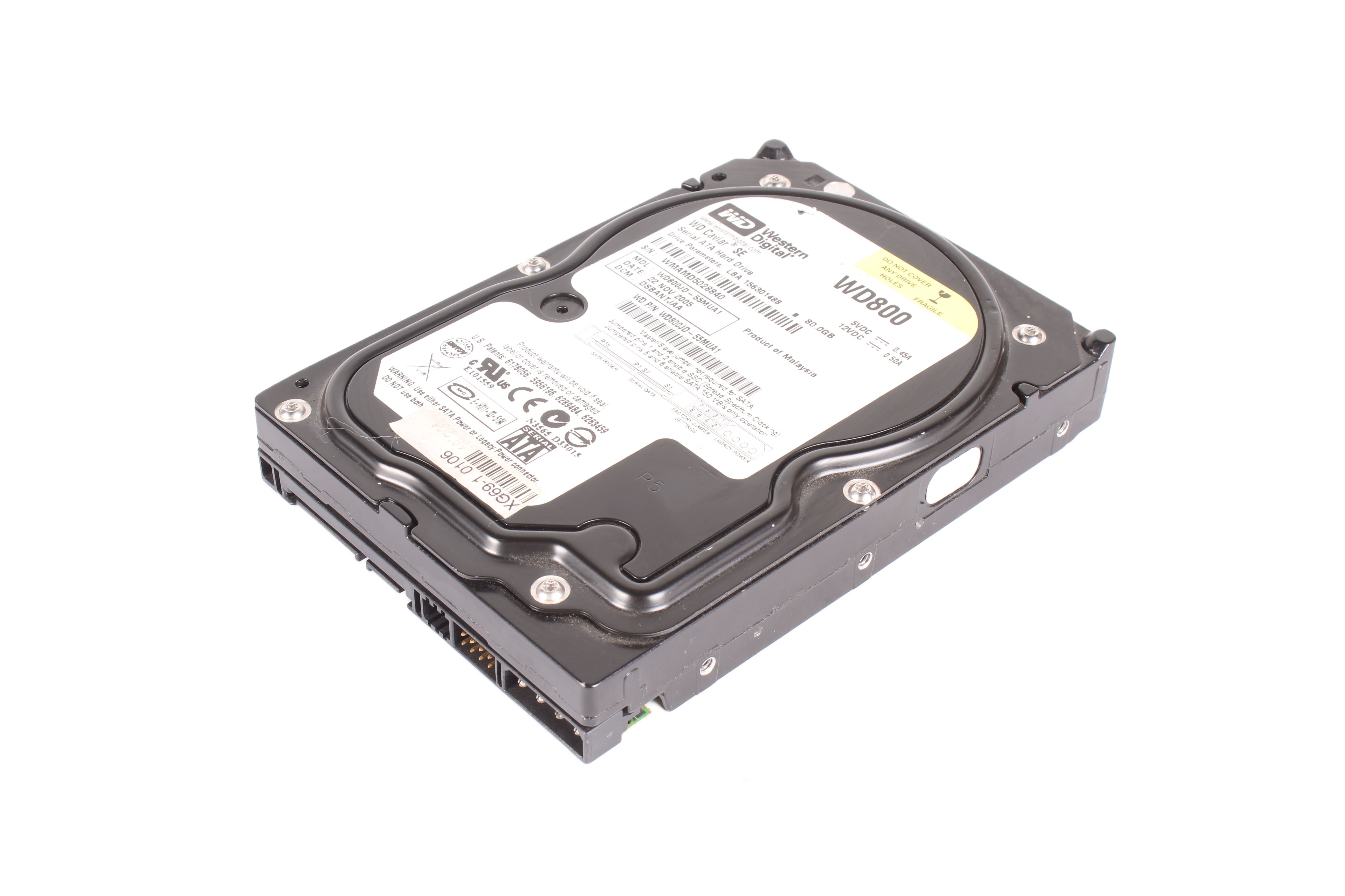 WESTERN DIGITAL WD800JD-55MUA1 80GB HDD 