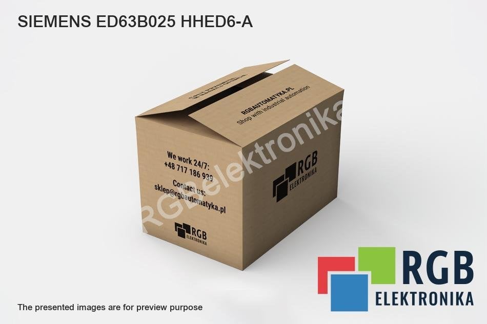 SIEMENS ED63B025 HHED6-A CONTACTOR 