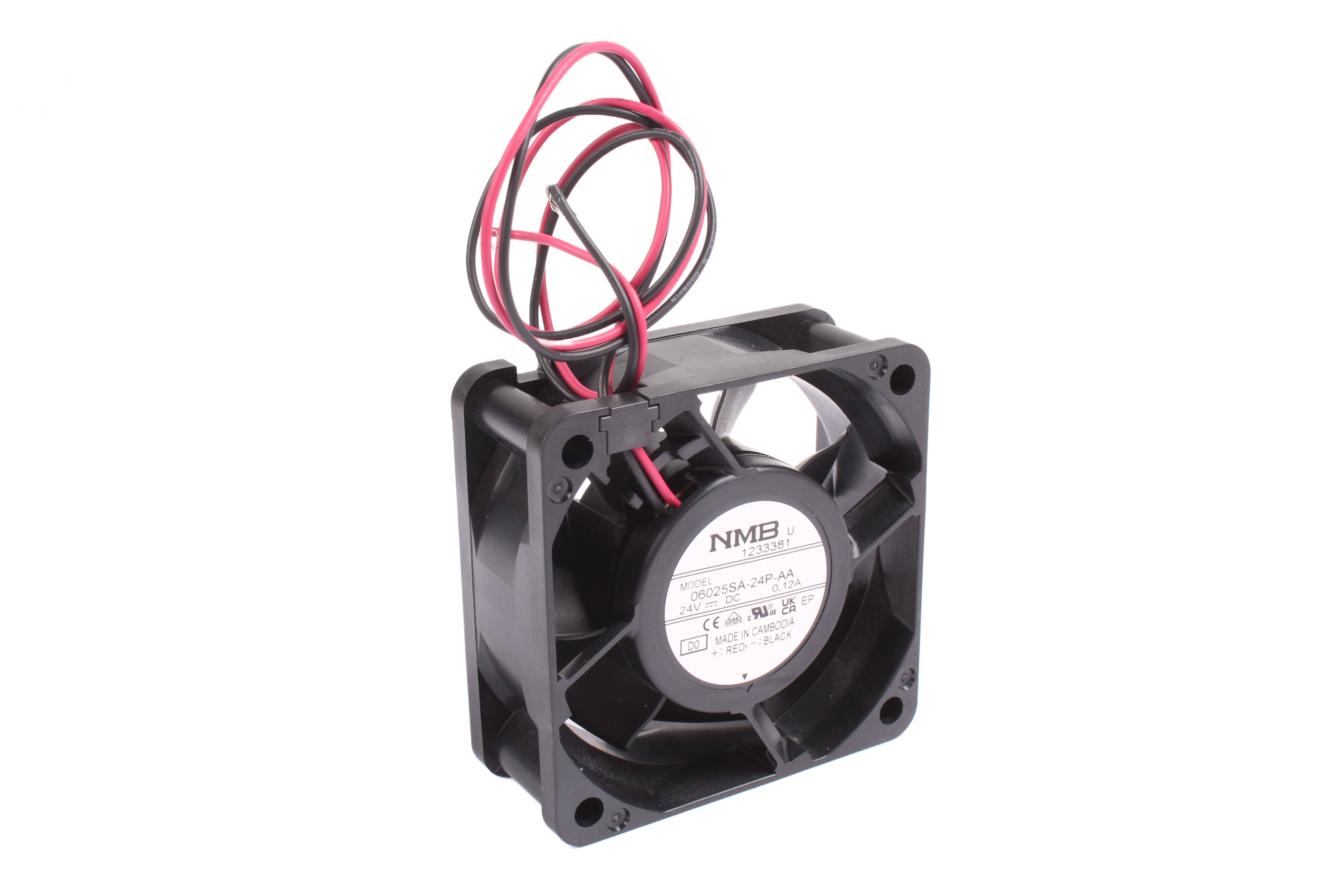 NMB TECHNOLOGIES 06025SA-24P-AA ZAMIENNIK DO 2410ML-05W-B50 24VDC 0.12A AXIALGEBLÄSE 24V 0.12A 60 MM 25 MM 60 MM 