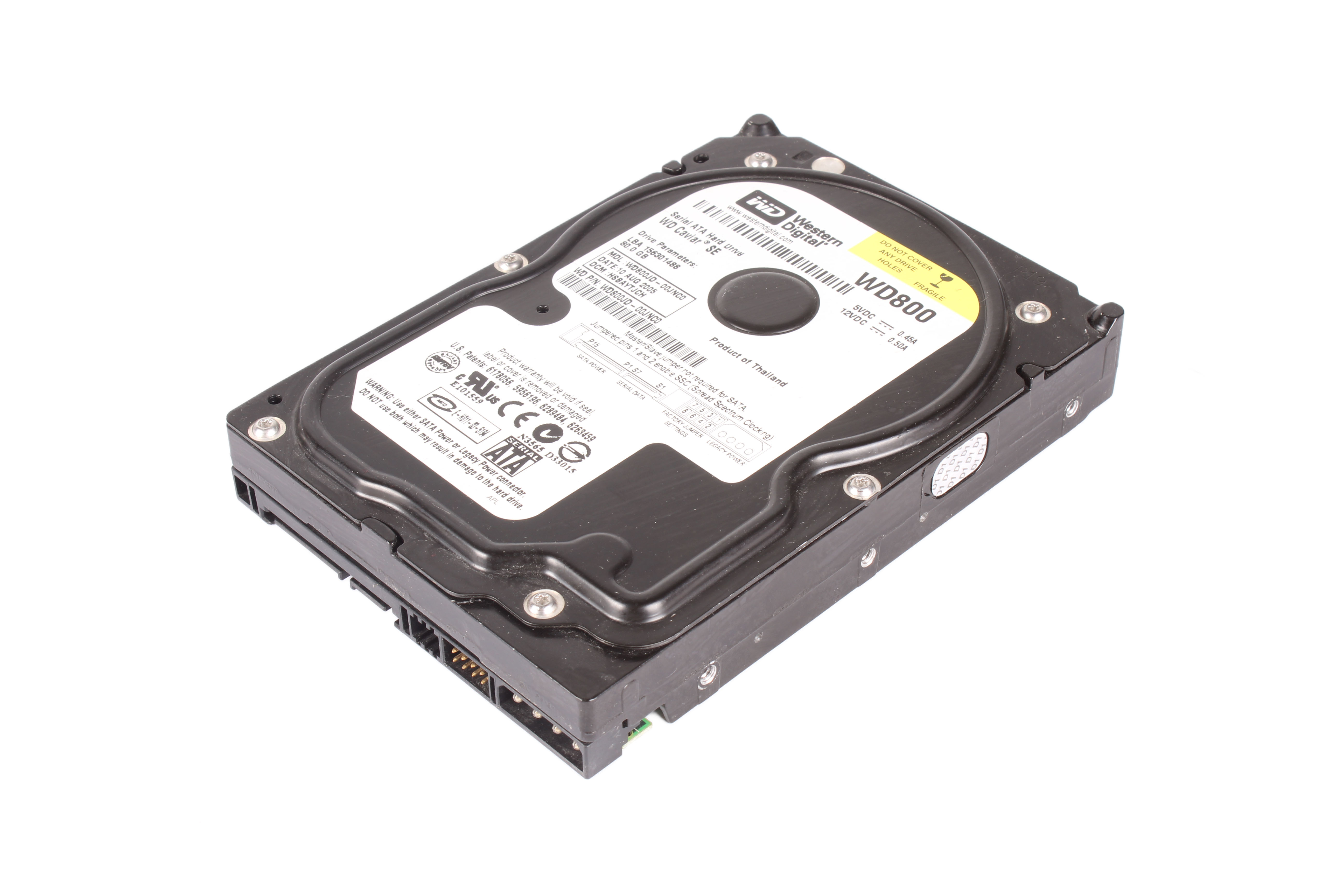 WESTERN DIGITAL WD800JD-00JNC0 80GB HDD 