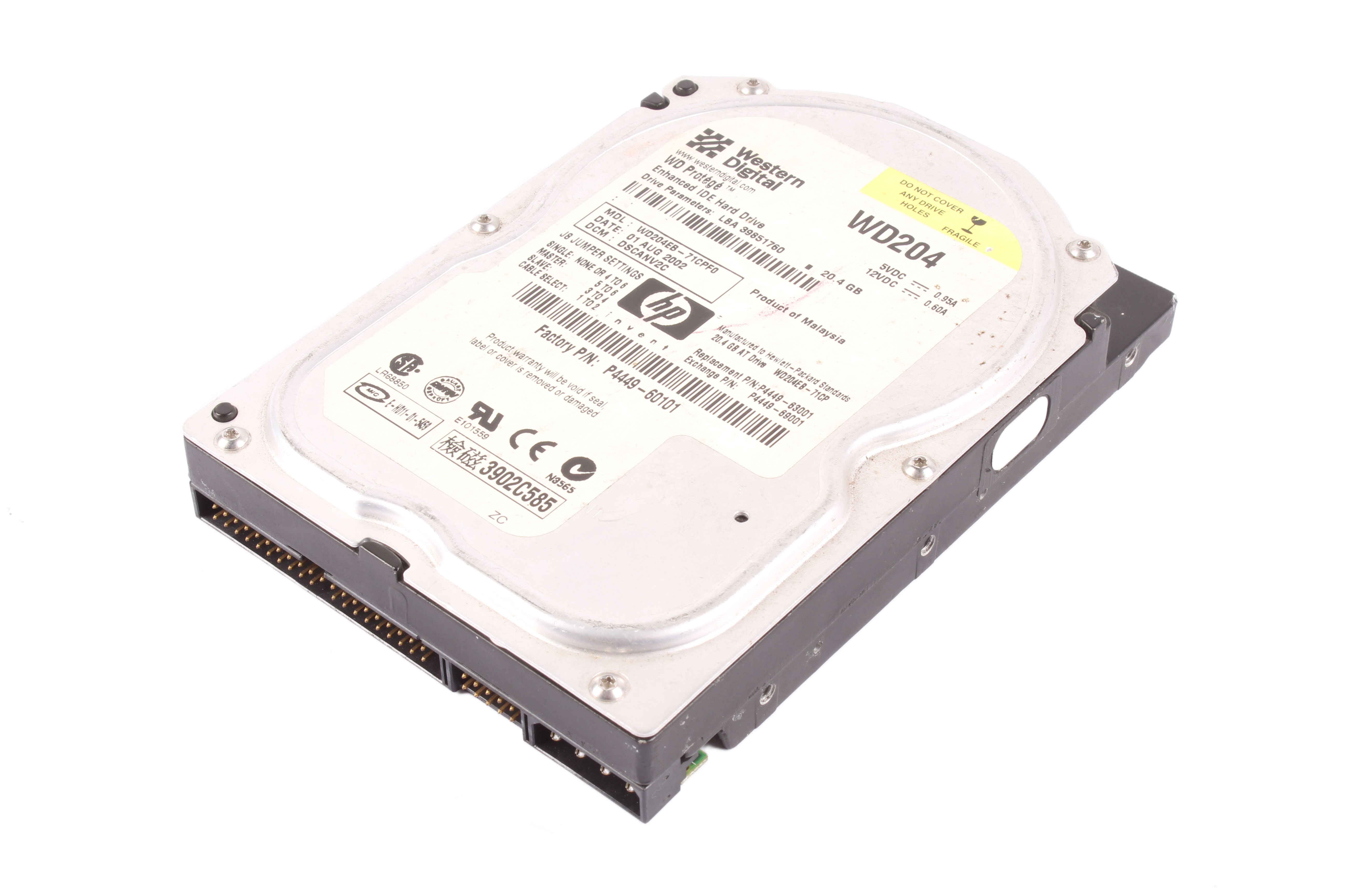 WESTERN DIGITAL WD204EB-71CPF0 20.4GB HDD 