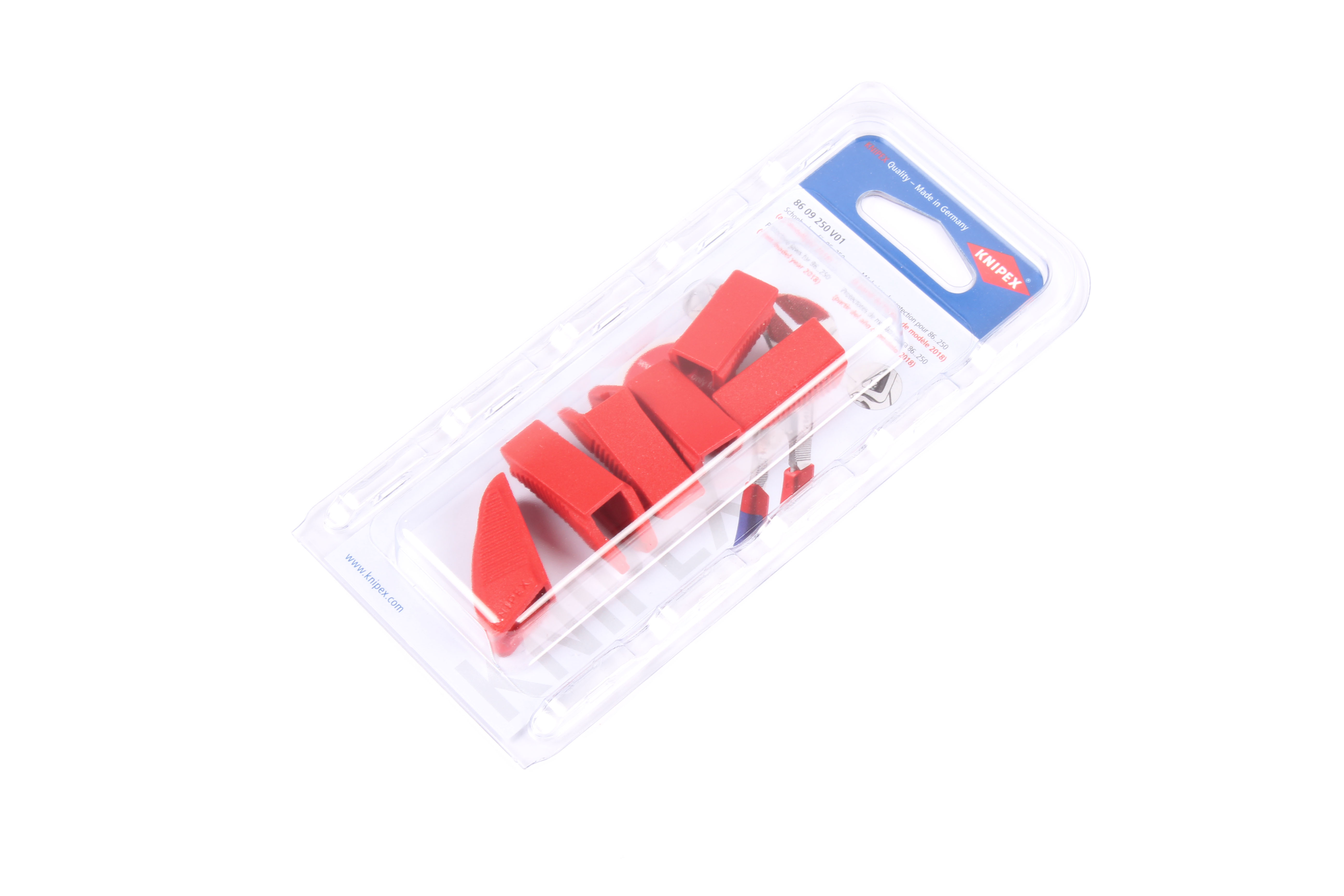 KNIPEX 8609250V01 86 09 250 V01 TRZY PARY NAKŁADEK OCHRONNYCH Z TWORZYWA SZTUCZNEGO NA SZCZĘKI DO 86 XX 250 96X17MM 