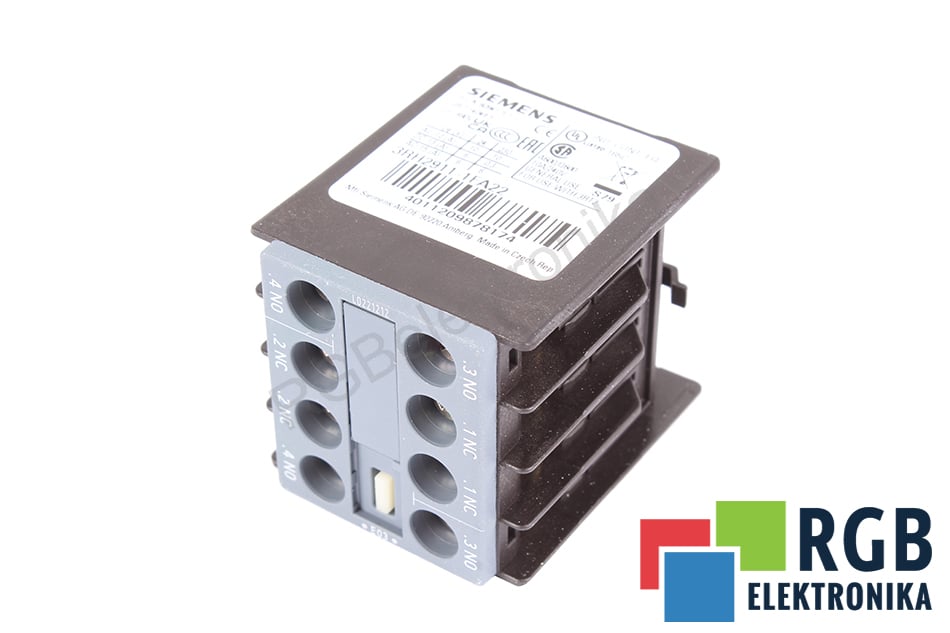 SIEMENS 3RH2911-1FA22 BLOK STYKÓW POMOCNICZYCH 2NO 2NC DO 3RT2.1 3RT2.2 3RH21 3RH24 S00 S3 CONTACTOR 