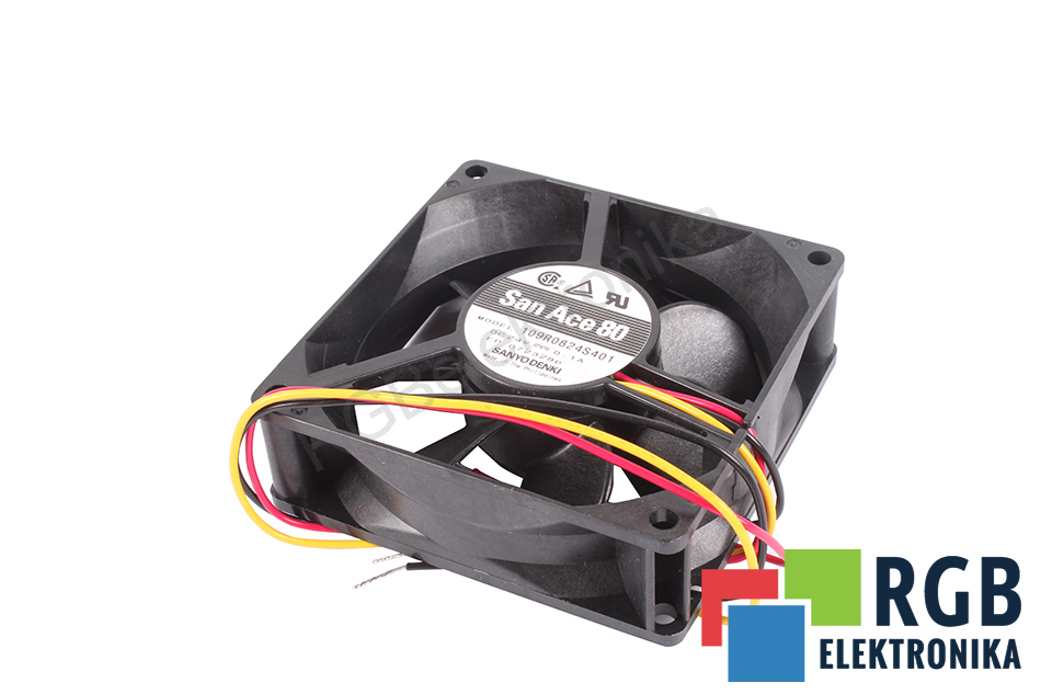 SANYO DENKI 109R0824S401 24VDC 80X80X25MM AXIALGEBLÄSE 24V 80 MM 25 MM 80 MM 