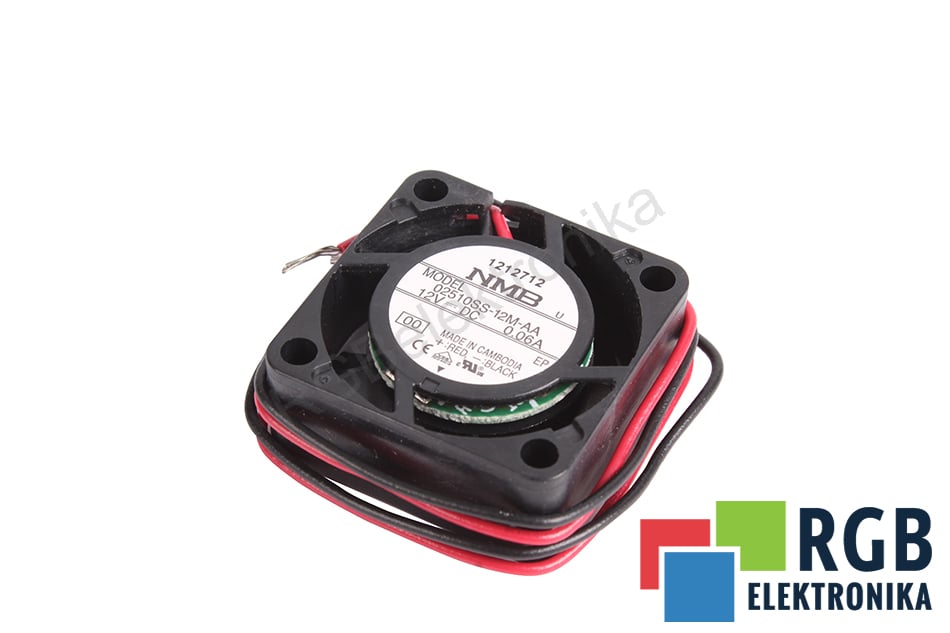NMB TECHNOLOGIES 02510SS-12M-AA 25X25X10MM AXIALGEBLÄSE 12V 0.06A 25 MM 10 MM 25 MM 
