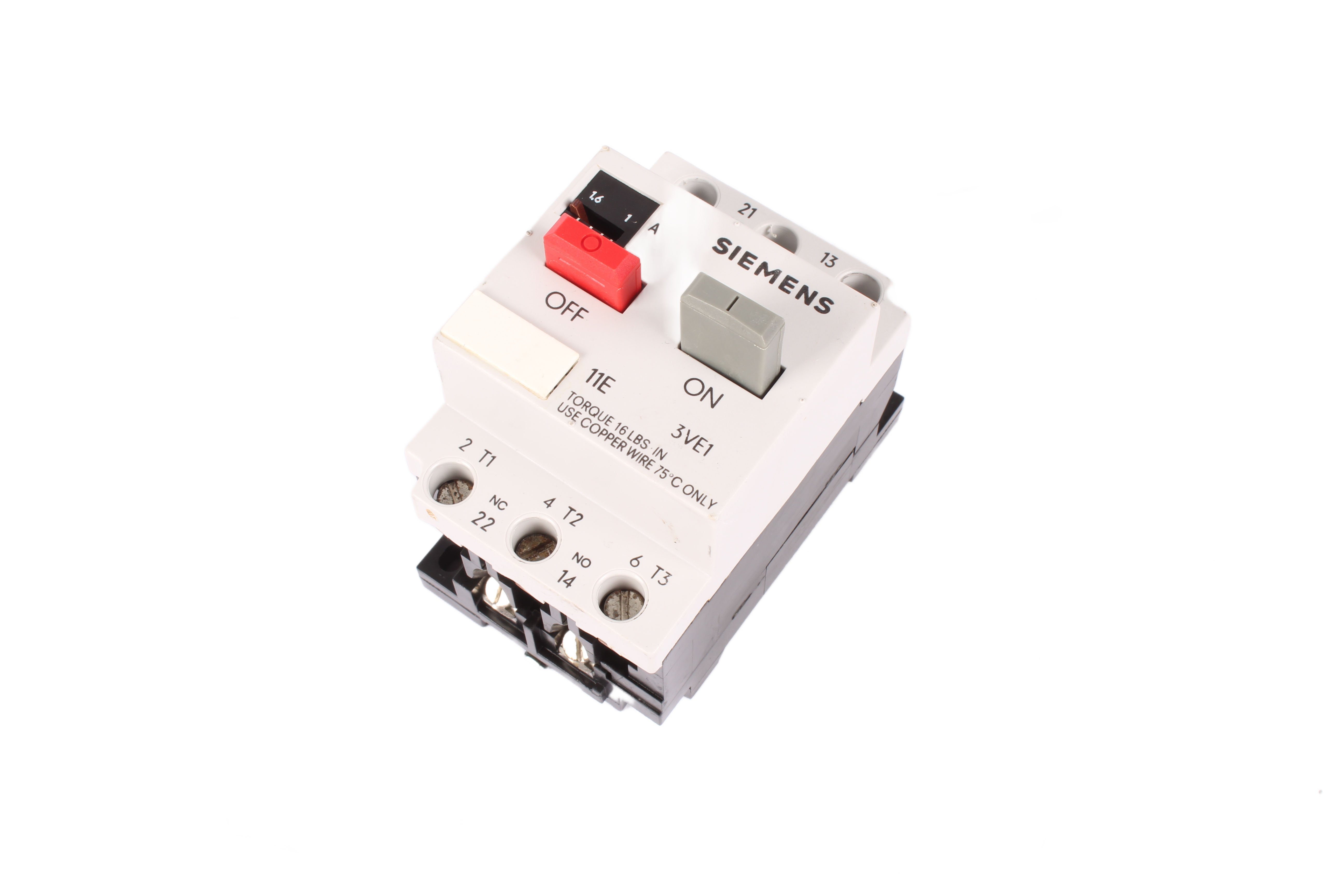 CIRCUIT BEAKER 3VE1010-2G 1-1.6A 660V 20A SIEMENS