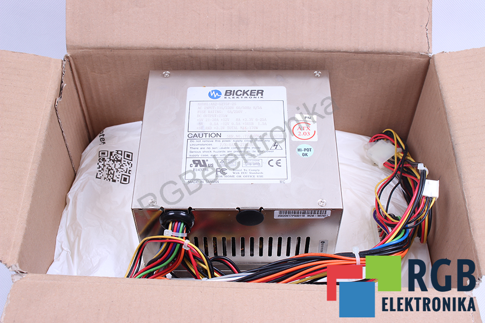 AX2-5275F-2S 275W ZASILACZ BICKER ELEKTRONIK