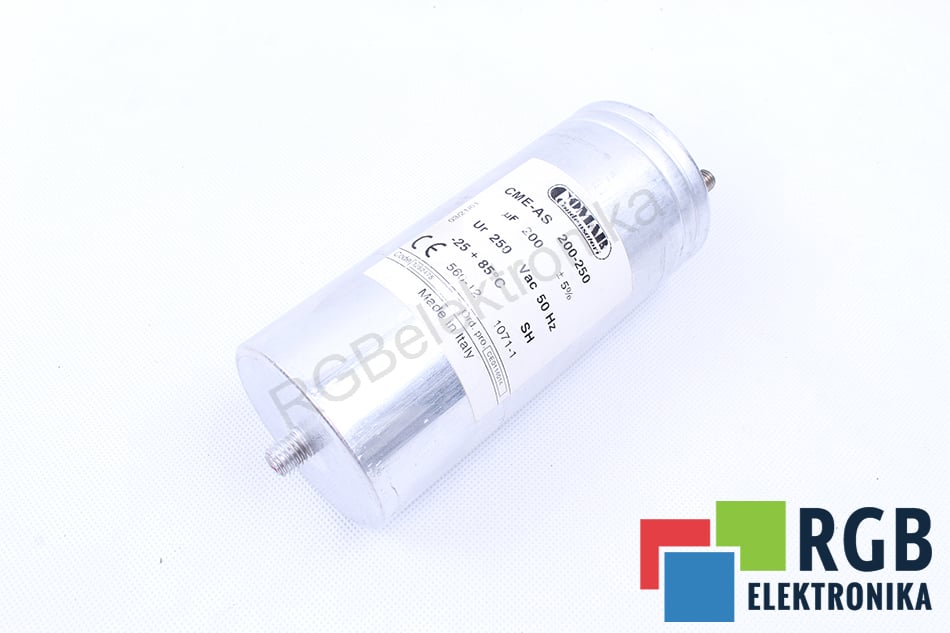 KONDENSATOR CME-AS200-250 200UF 250V COMAR CONDENSATORI