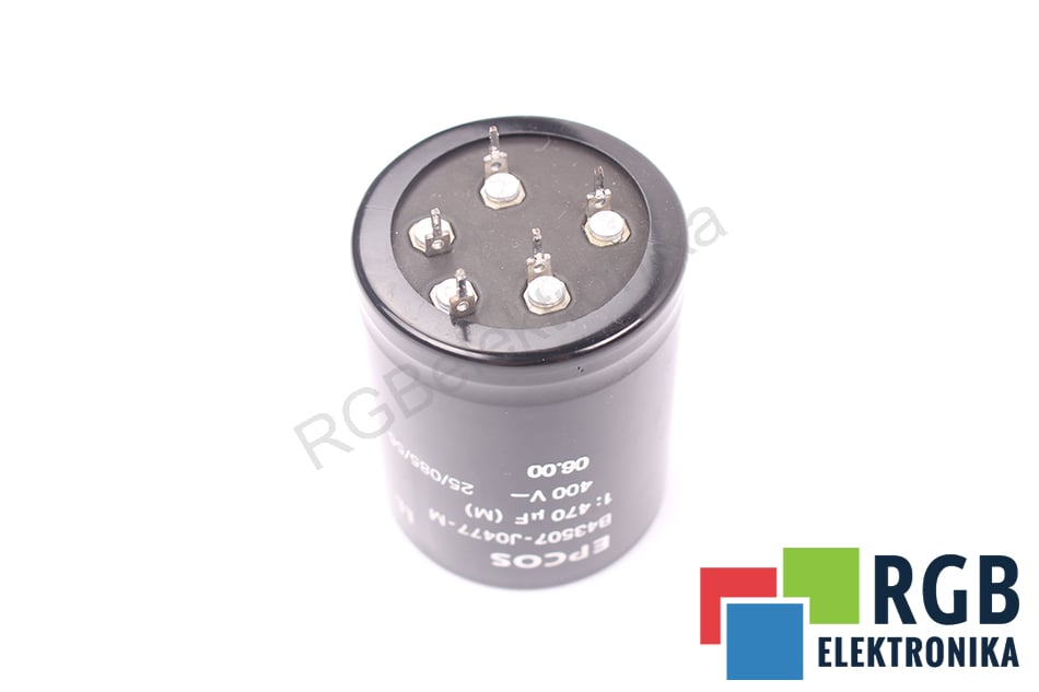 KONDENSATOR 470UF 400VDC B43507-J0477-M 25/085/56 EPCOS