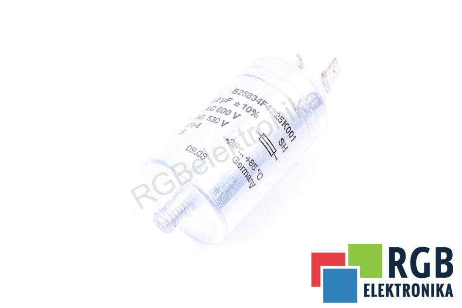 KONDENSATOR B25834F4225K001 2.2UF 600VDC EPCOS