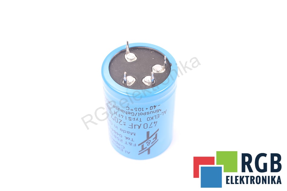 KONDENSATOR 470UF 385VDC SI4FH AL-ELKO F&T