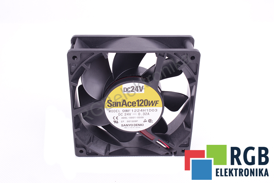 FANUC A90L-0001-0509 9WF1224H1D03 119X119X38 VENTILATORE ASSIALE 24V 119 MM 38 MM 119 MM 