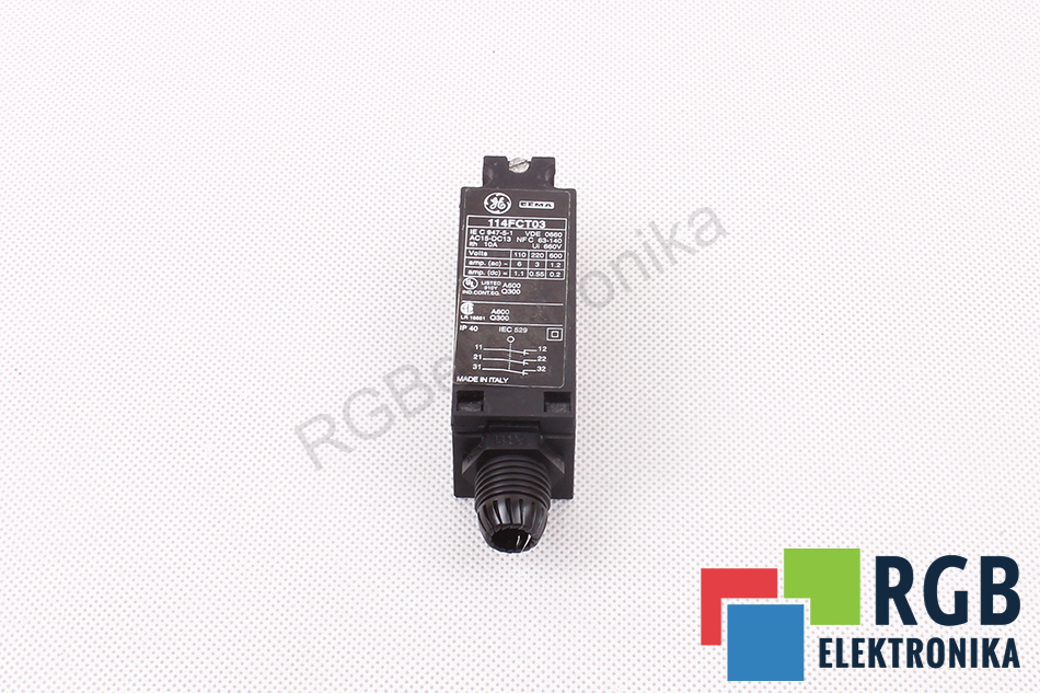 114FCT03 10A 660V KRAŃCOWY WYŁĄCZNIK BEZPIECZEŃSTWA CEMA GENERAL ELECTRIC