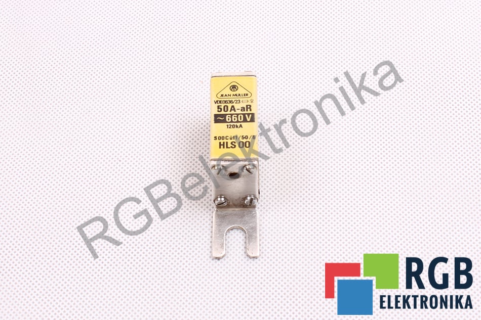 VDE0636/23 50A-AR 660VAC 120KA HLS00 BEZPIECZNIK JEAN MULLER