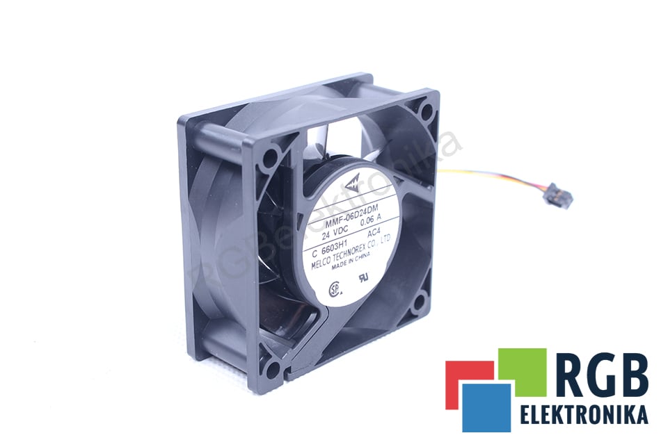 MELCO TECHNOREX MMF-06D24DM-AC4 WENTYLATOR OSIOWY 24V 0.06A 60 MM 25 MM 60 MM 